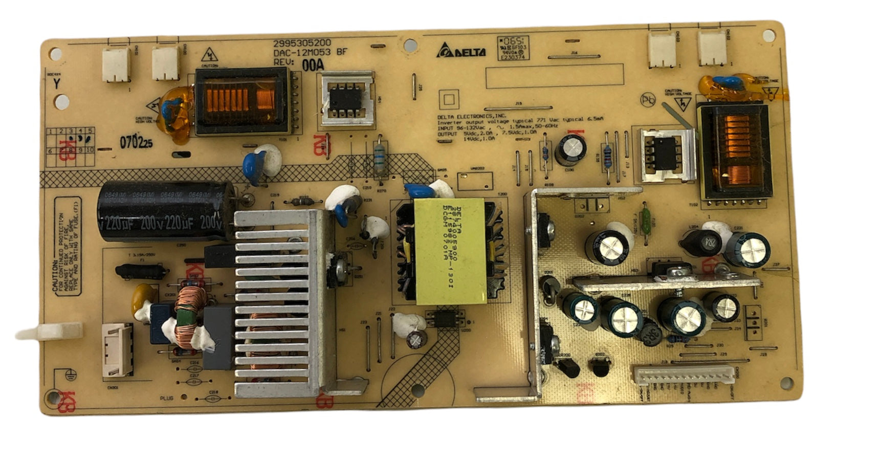 Sanyo 2995305200 Power Supply Backlight Inverter for DP19647 P19647-01