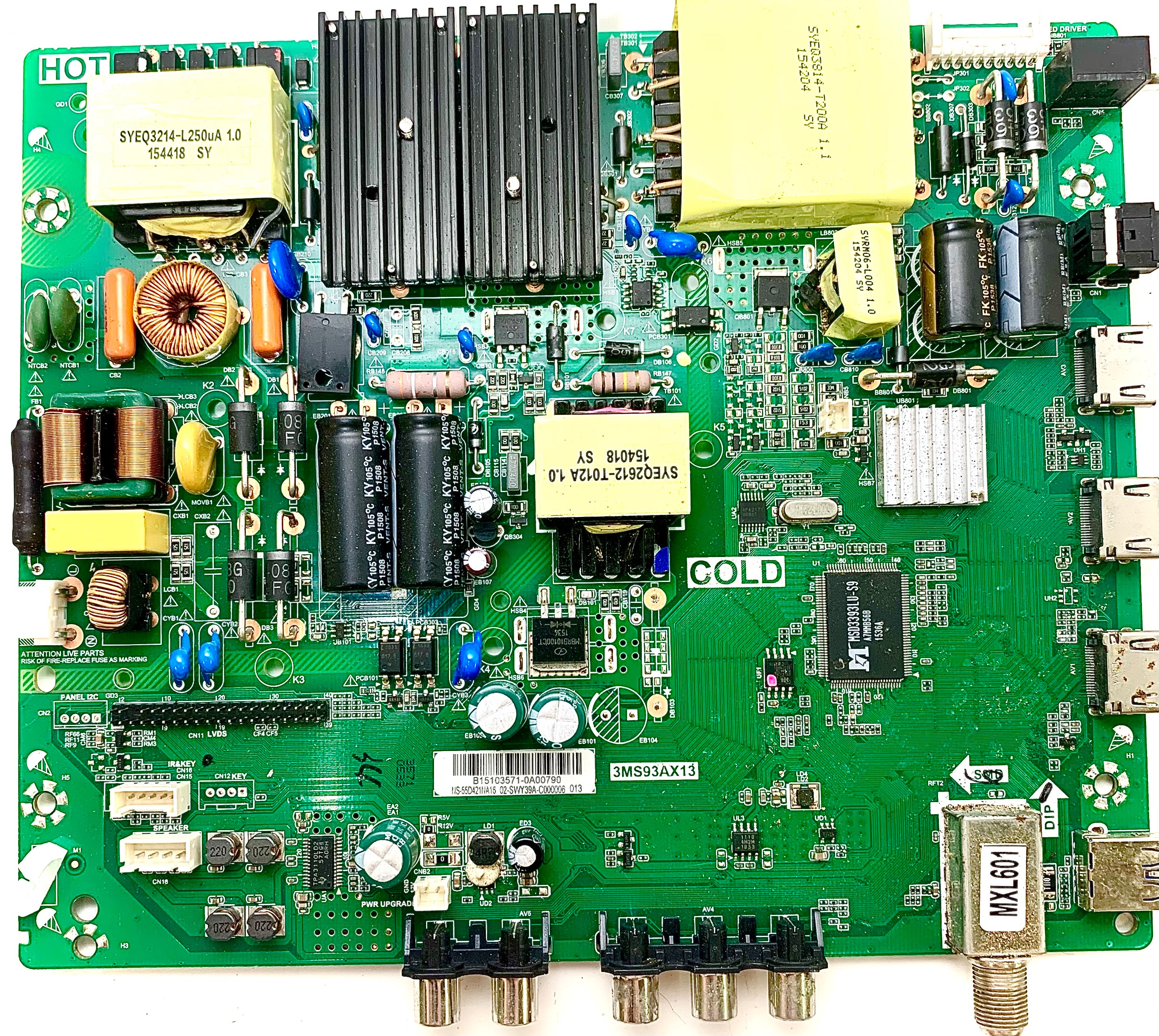 Insignia S8-SWY39A-C0000 Main Board for NS-55D421NA16