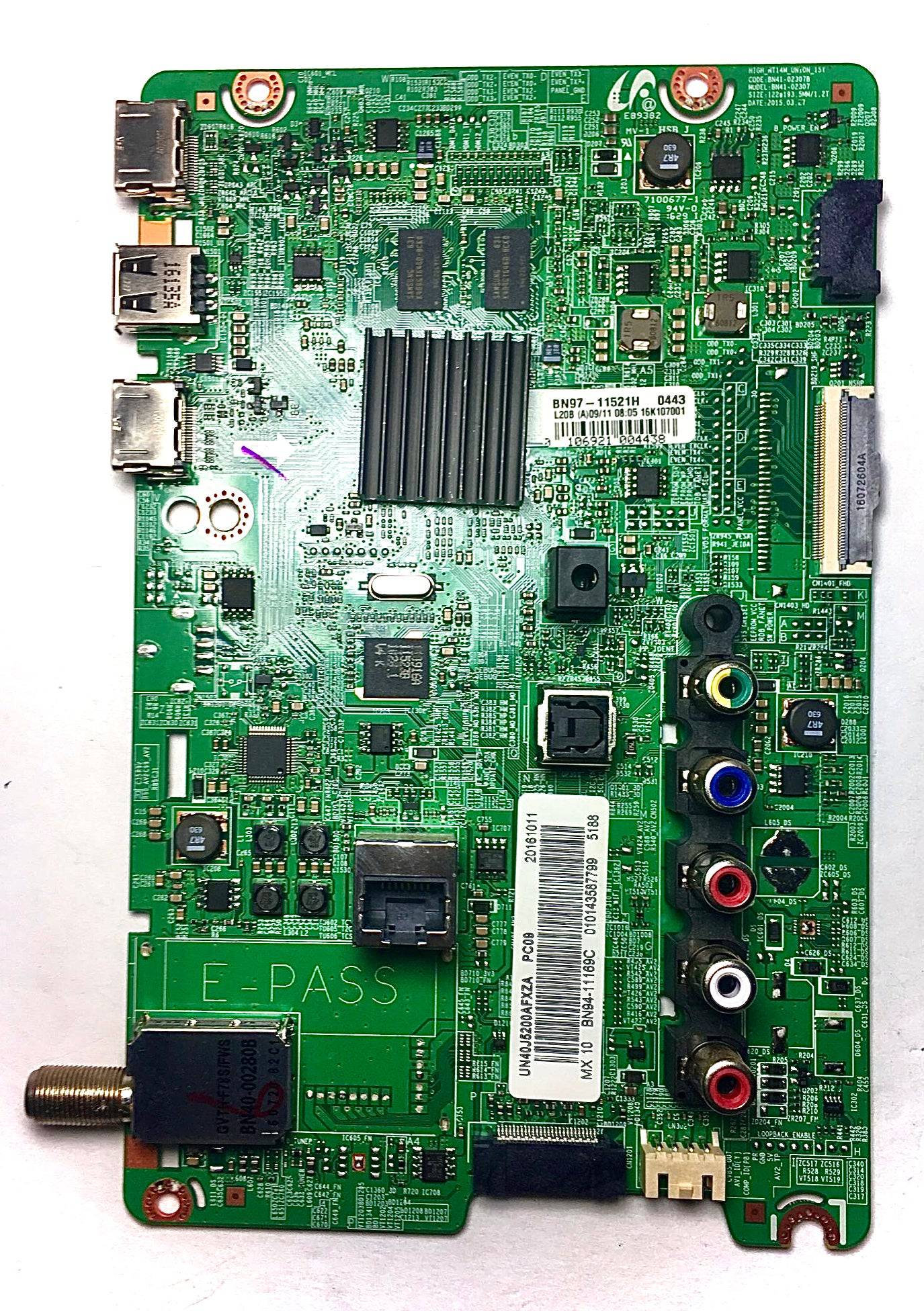 Samsung BN94-11169C Main Board for UN40J5200AFXZA