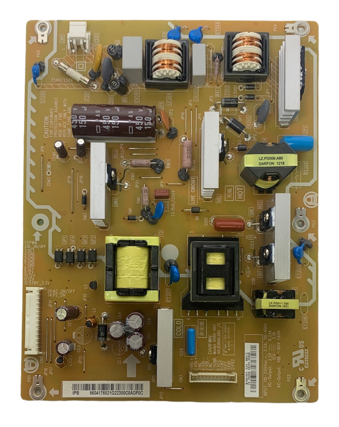 Vizio 56.04176.021 Power Supply Unit E422AR E420AR 4H.B1800.001/C B180-001