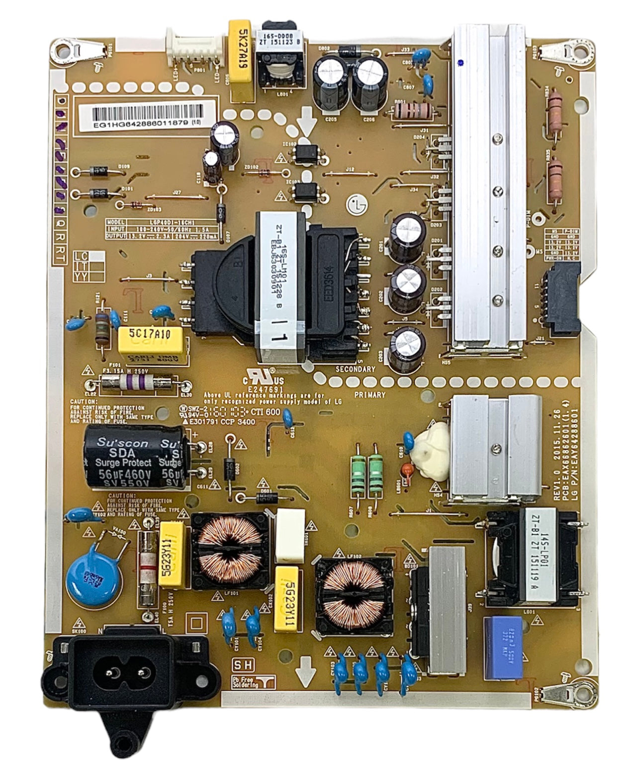 LG EAY64288601 Power Supply 40LH5300-UA.AUSJLJM
