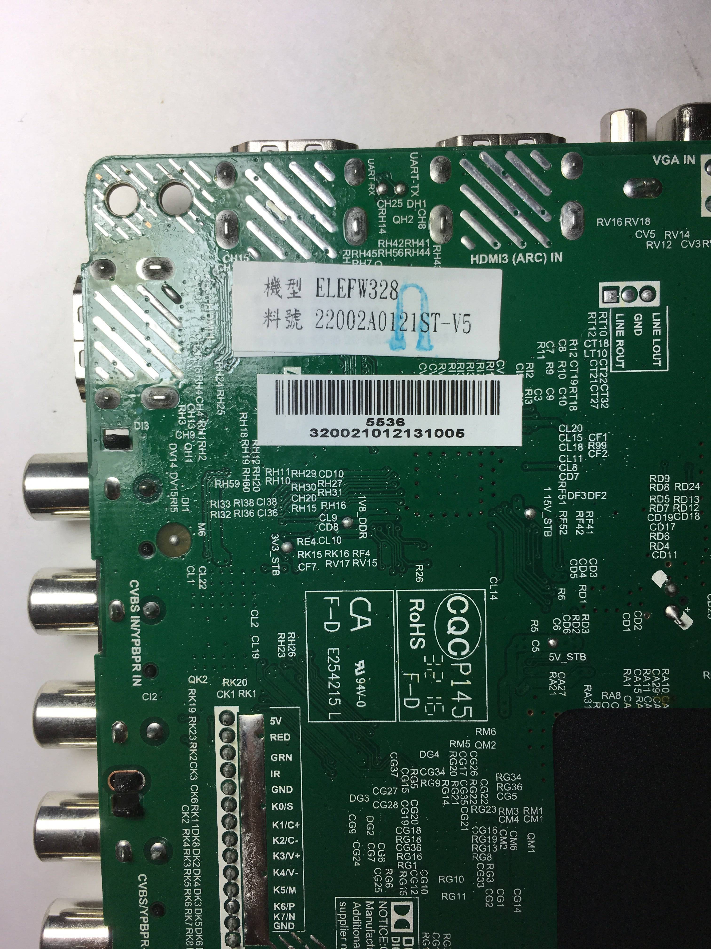 Element 22002A0121ST-V5 Main Board / Power Supply for ELEFW328B (H6B8M serial)