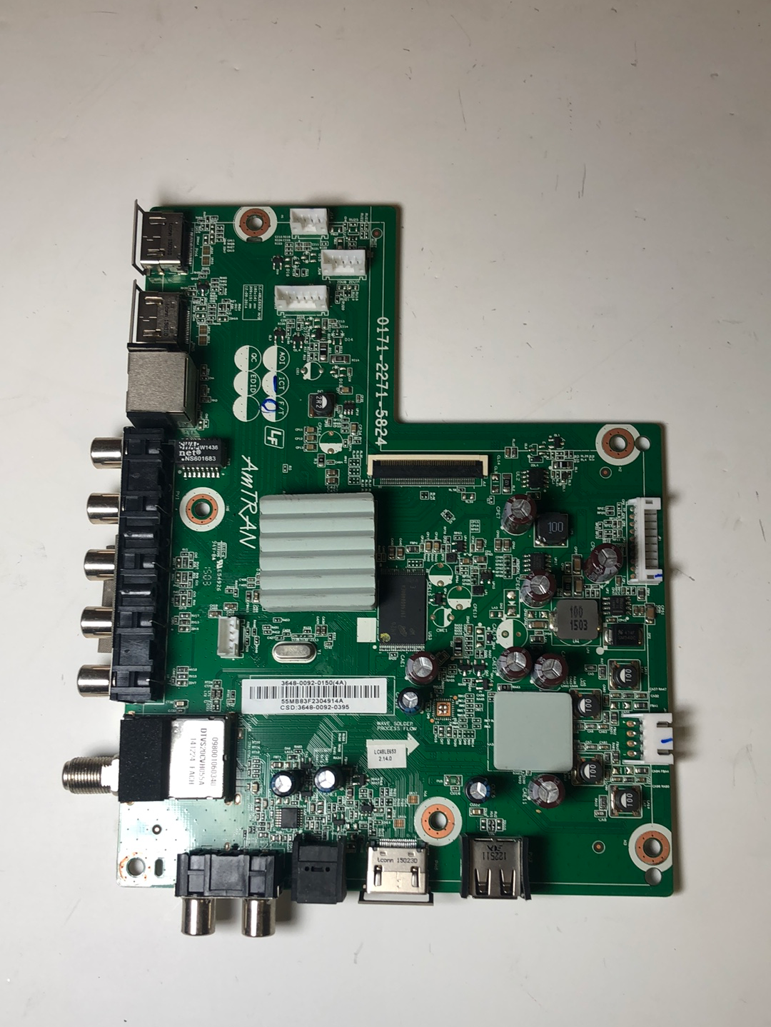 Sharp 9LE364800920395 (3648-0092-0150) Main Board for LC-48LE653U