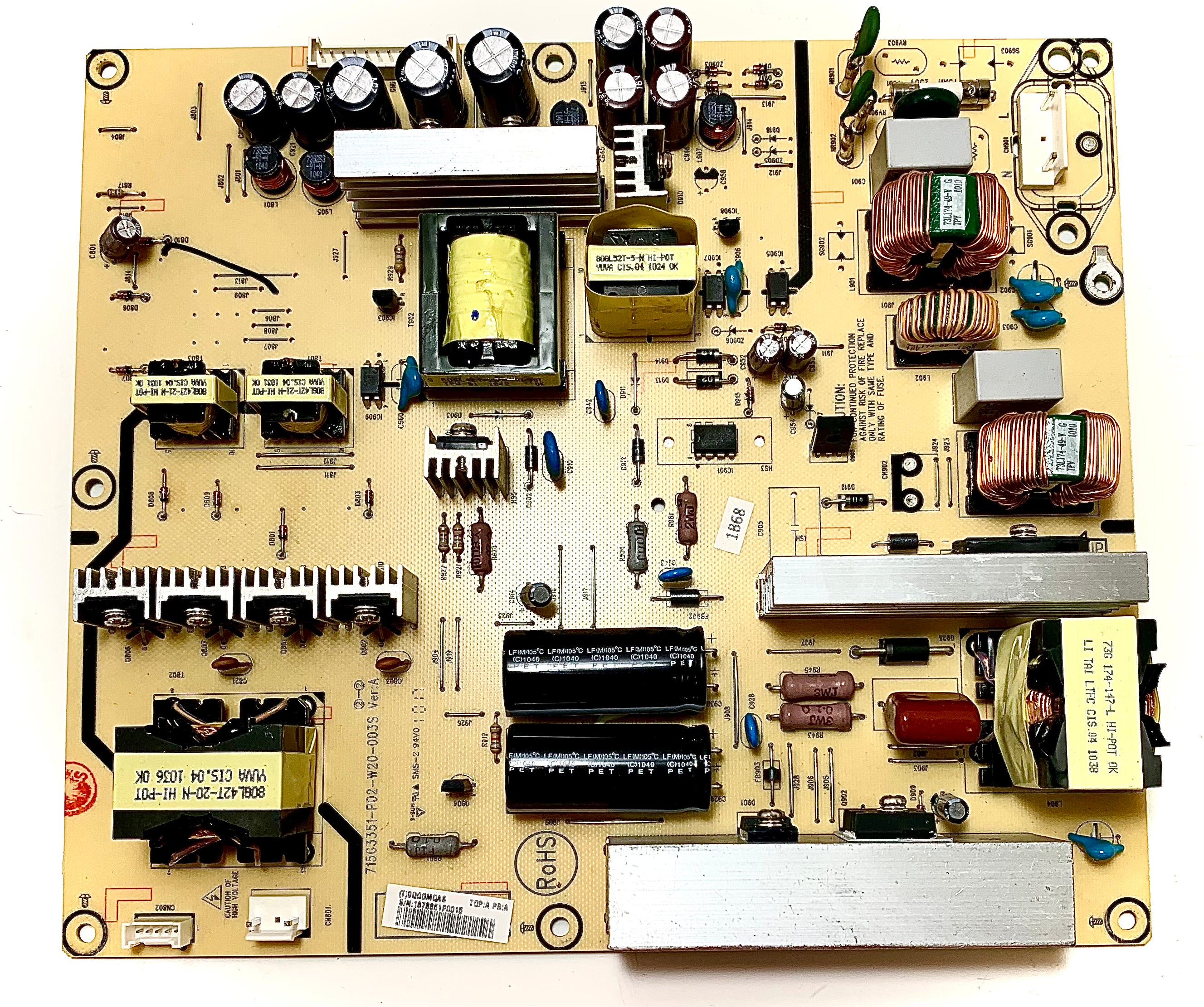 NEC PWTV9QGGMQAS (9QGGMQAS) Power Supply for E421