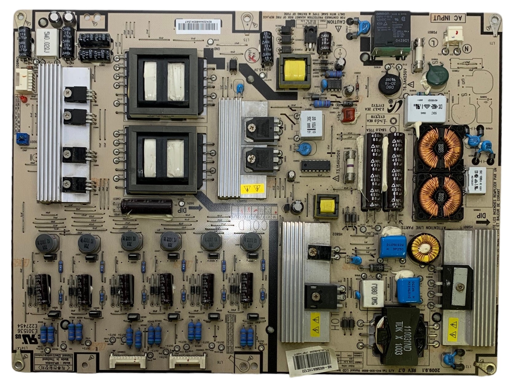 Insignia HPLD469A Power Supply / Backlight Inverter