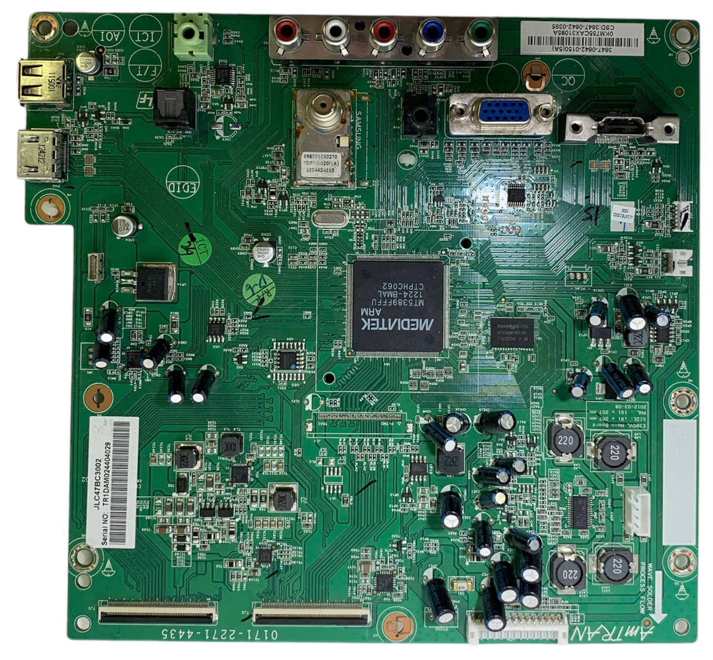 JVC 3647-0642-0150 (0171-2271-4435) Main Board for JLC47BC3002