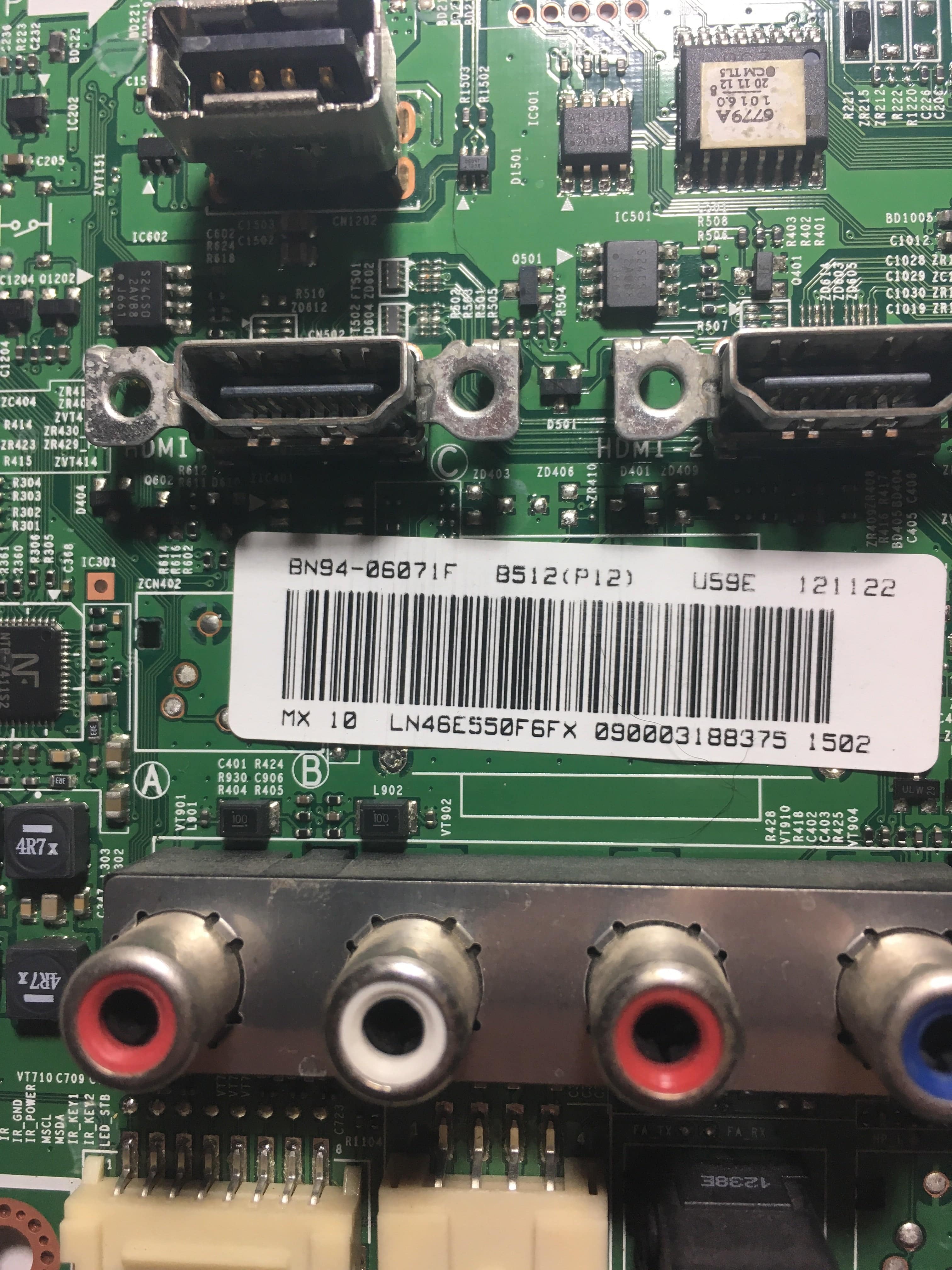 Samsung BN94-06071F Main Board for LN46E550F6FXZA
