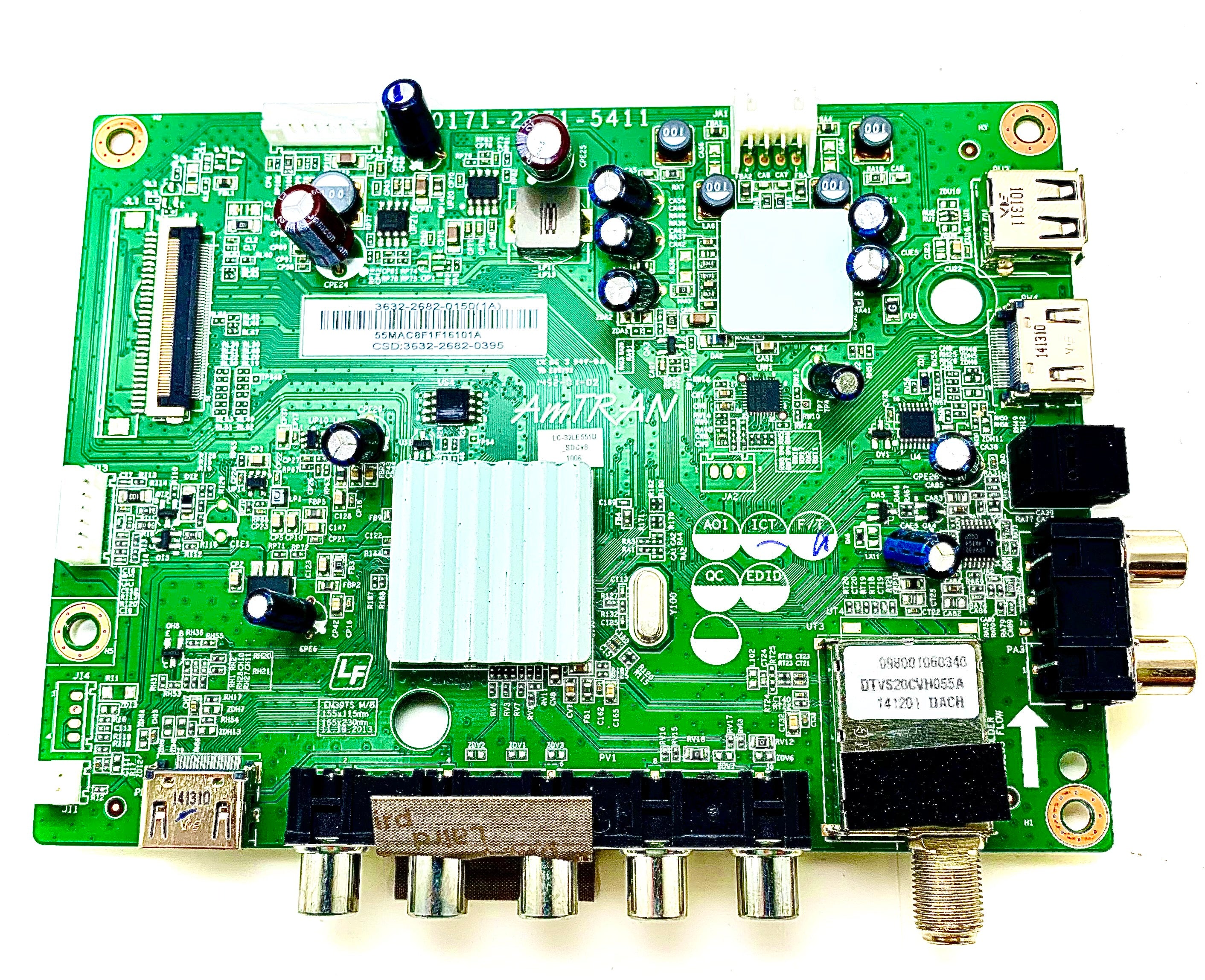 Sharp 9LE363226820395 Main Board for LC-32LE551U