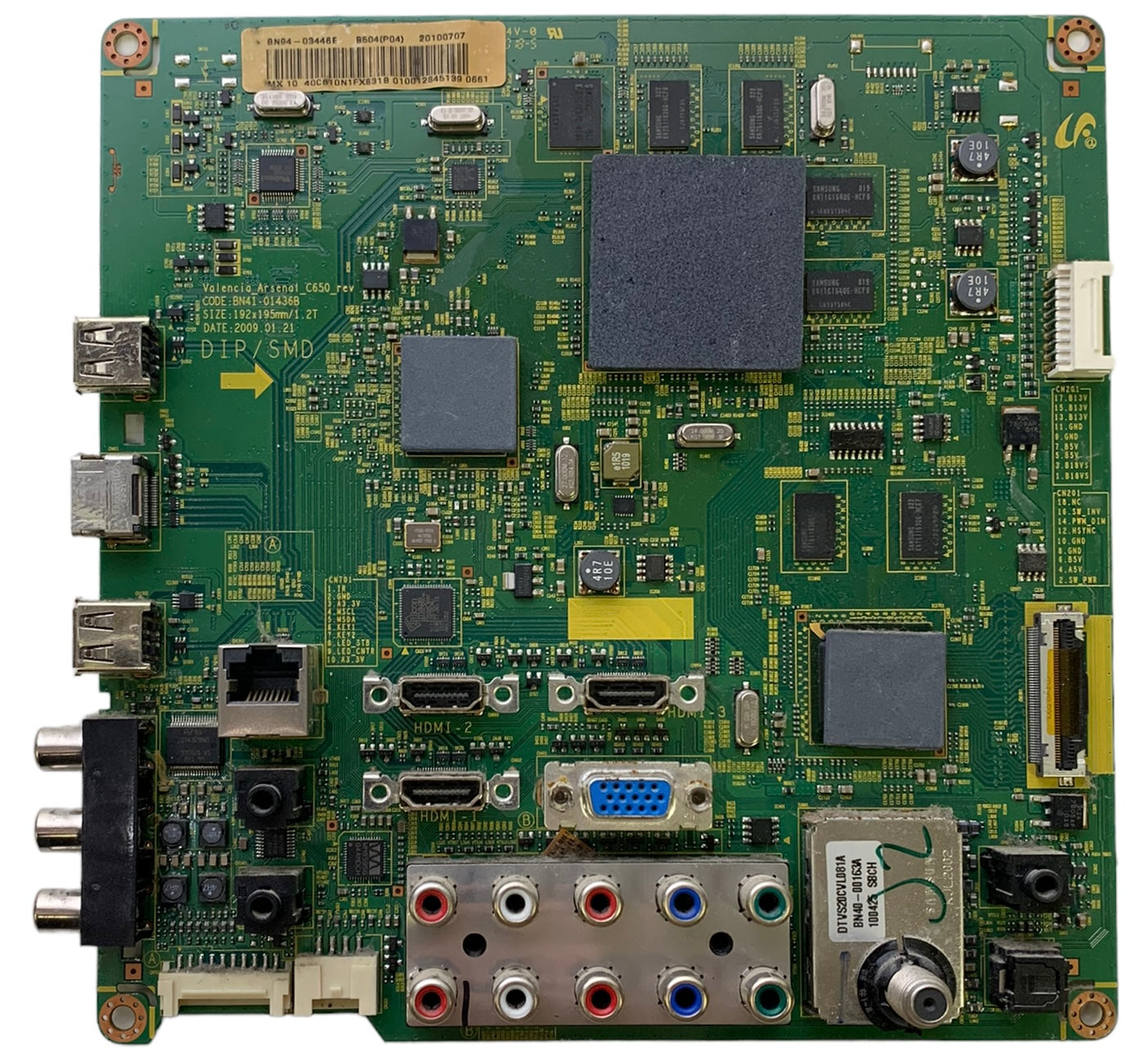 Samsung BN94-03446E Main Board for LN40C610N1FXZA