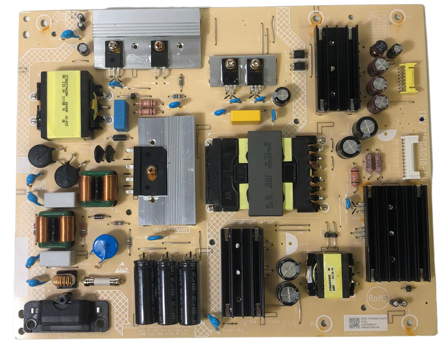 Sharp Insignia PLTVKW821XAFC Power Supply Board