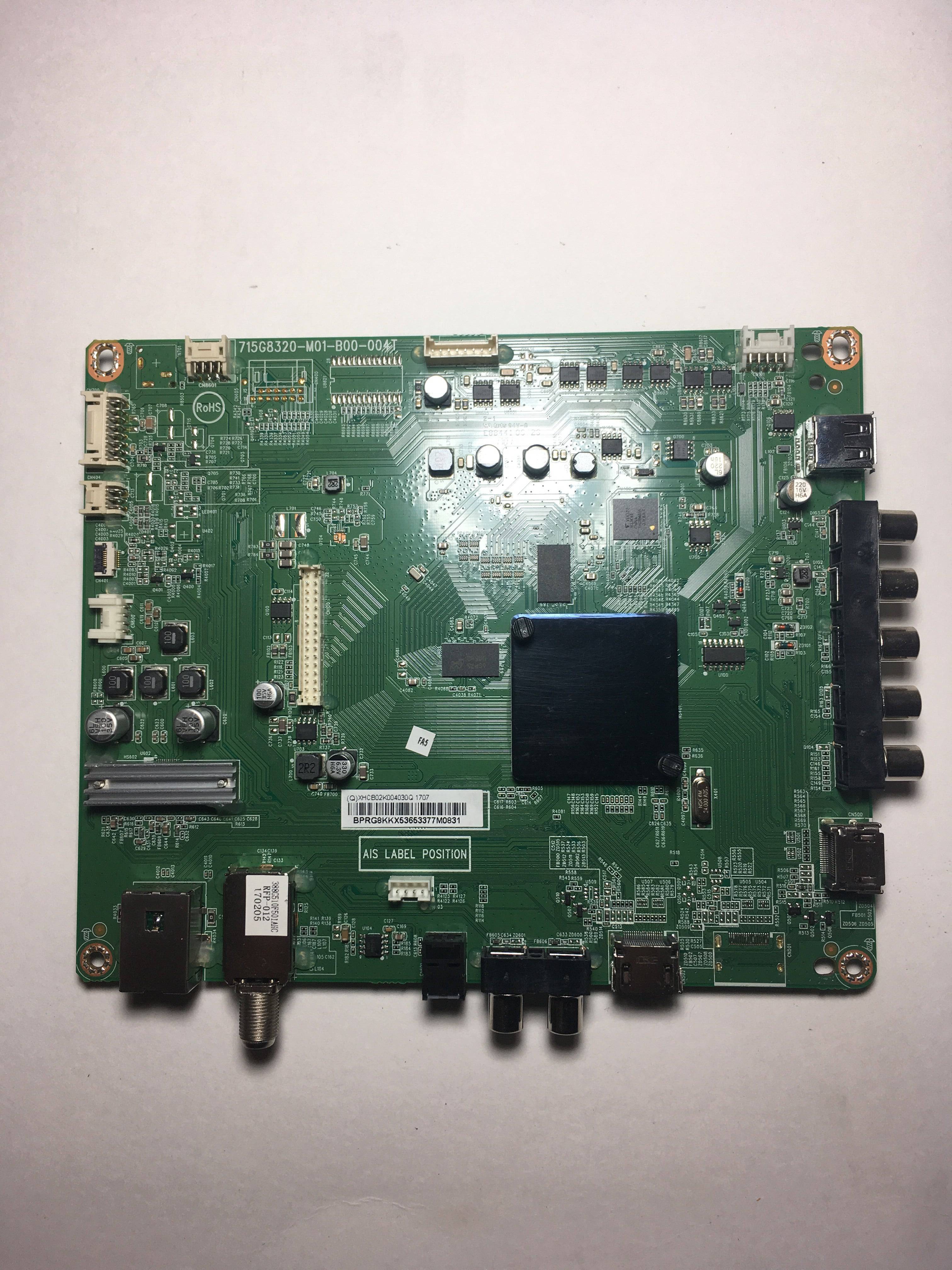 Vizio 756TXHCB02K0040 Main Board for D40F-E1 (LTTEVVAT Serial)