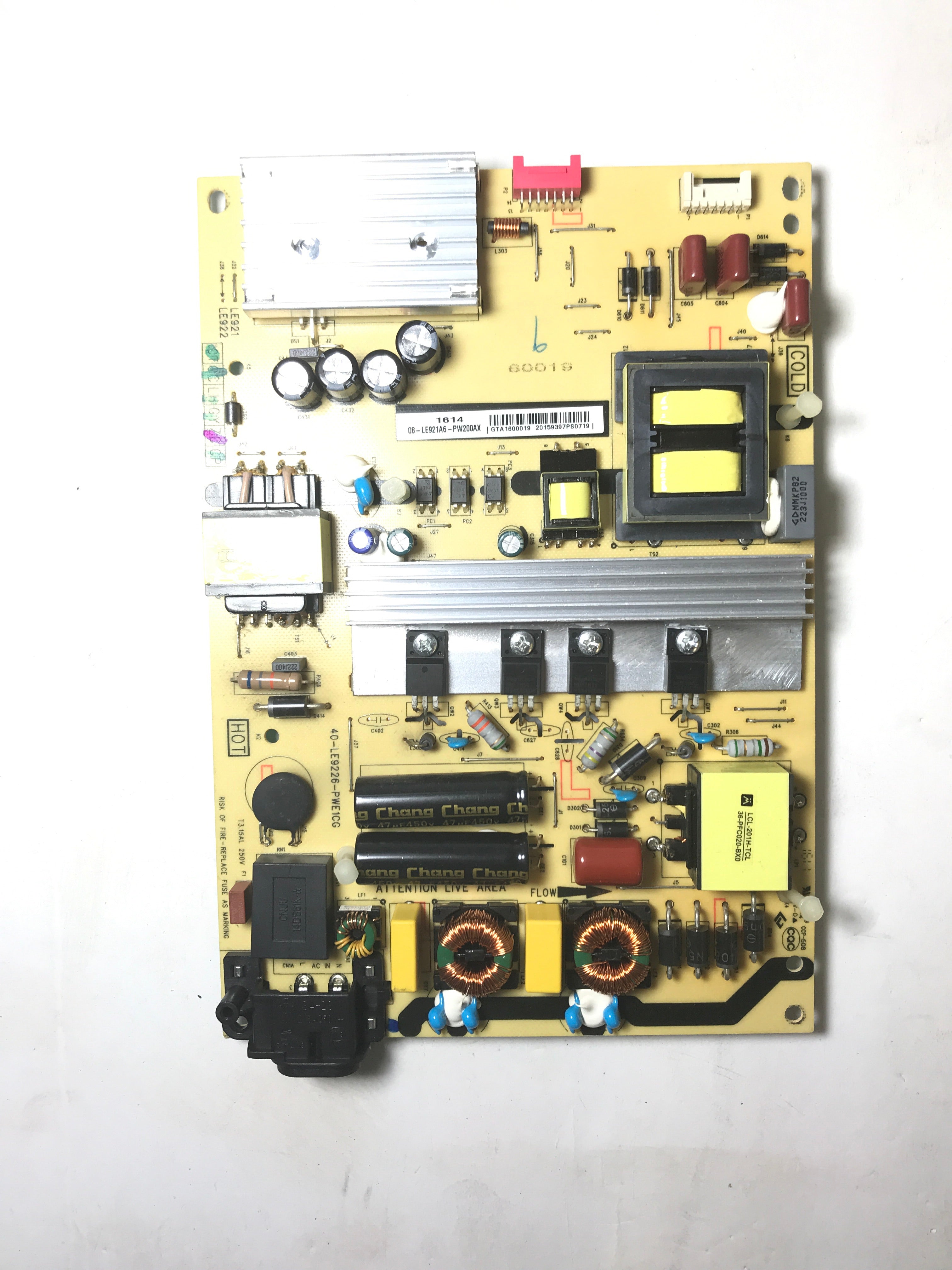 TCL 08-LE921A6-PW200AX Power Supply