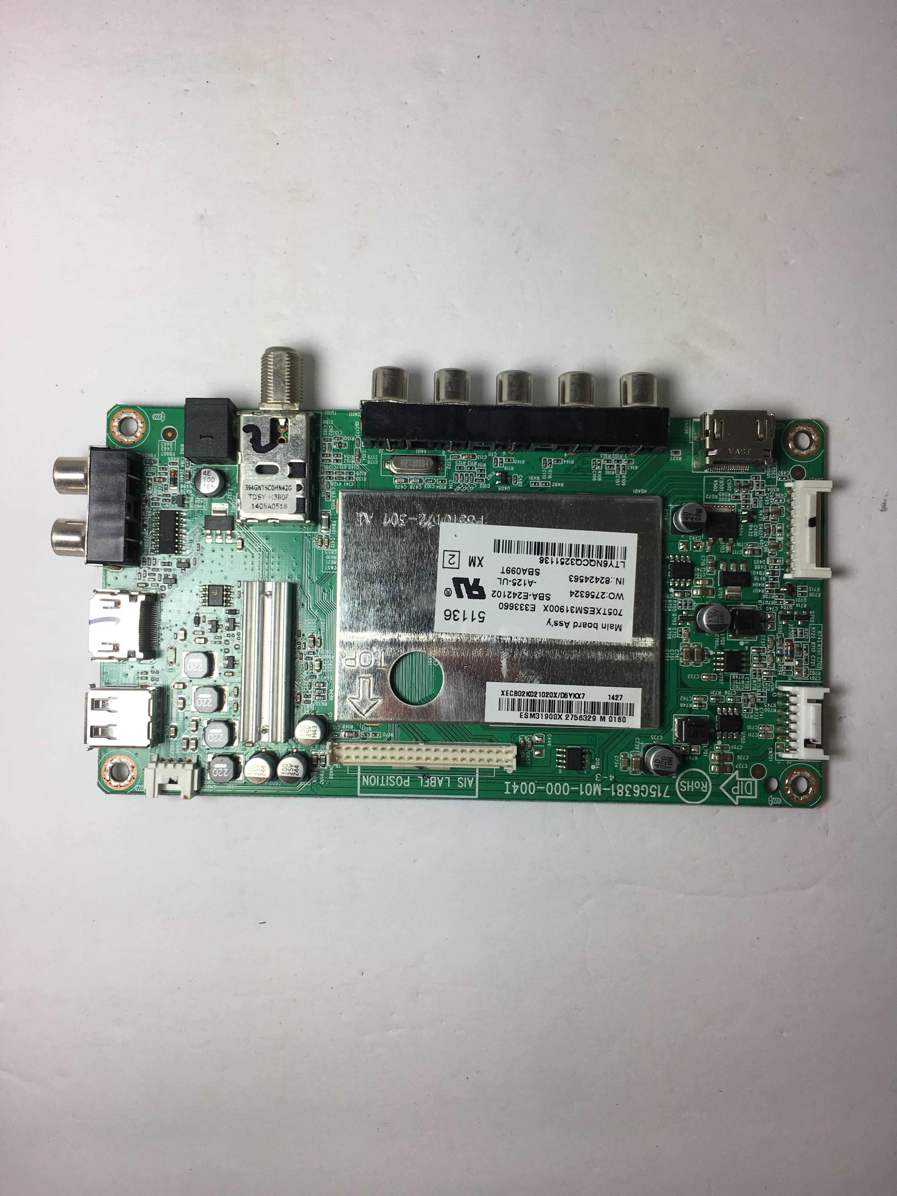 Vizio 756XECB02K021 Main Board for E390-A1