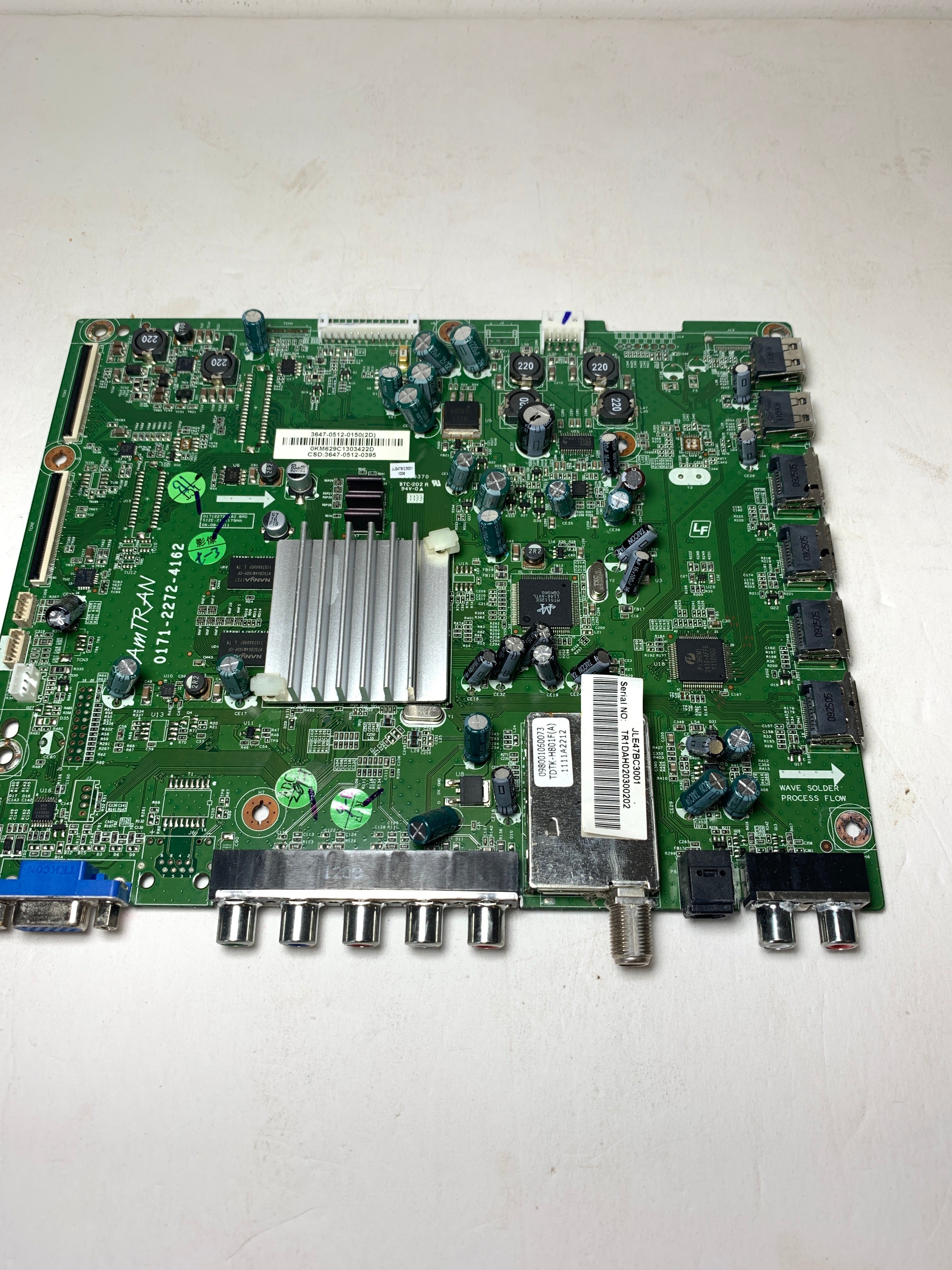 JVC 3647-0512-0150 Main Board for JLE47BC3001