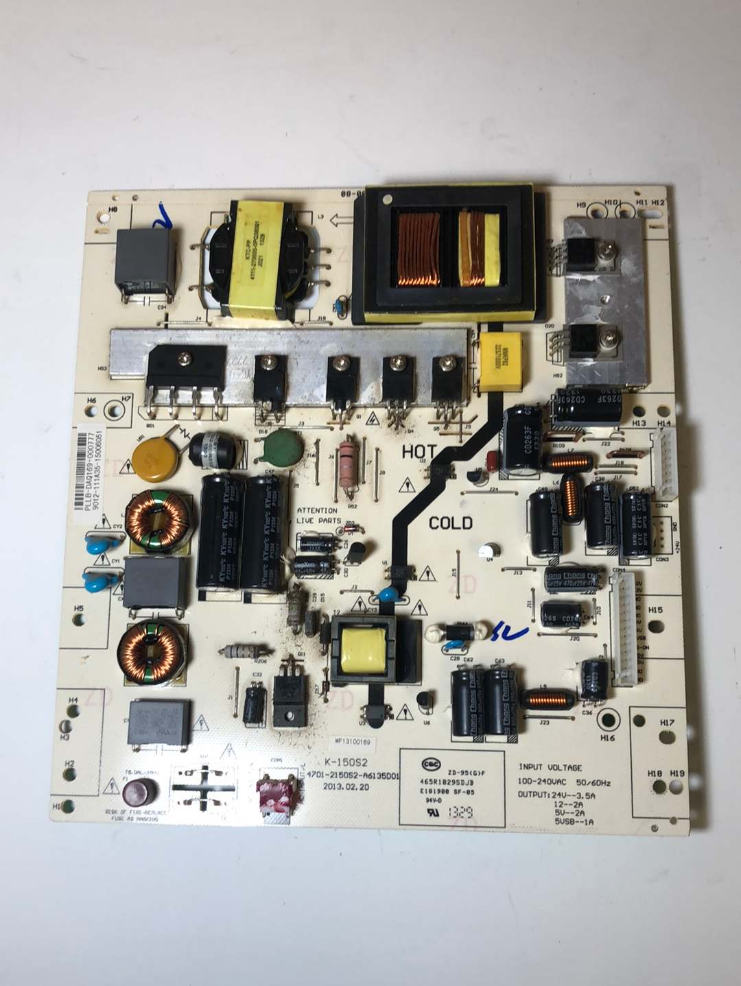 Proscan PLLB-DAQ169 (4701-2150S2-A6135D01) Power Supply for PLDED5030A-B-RK