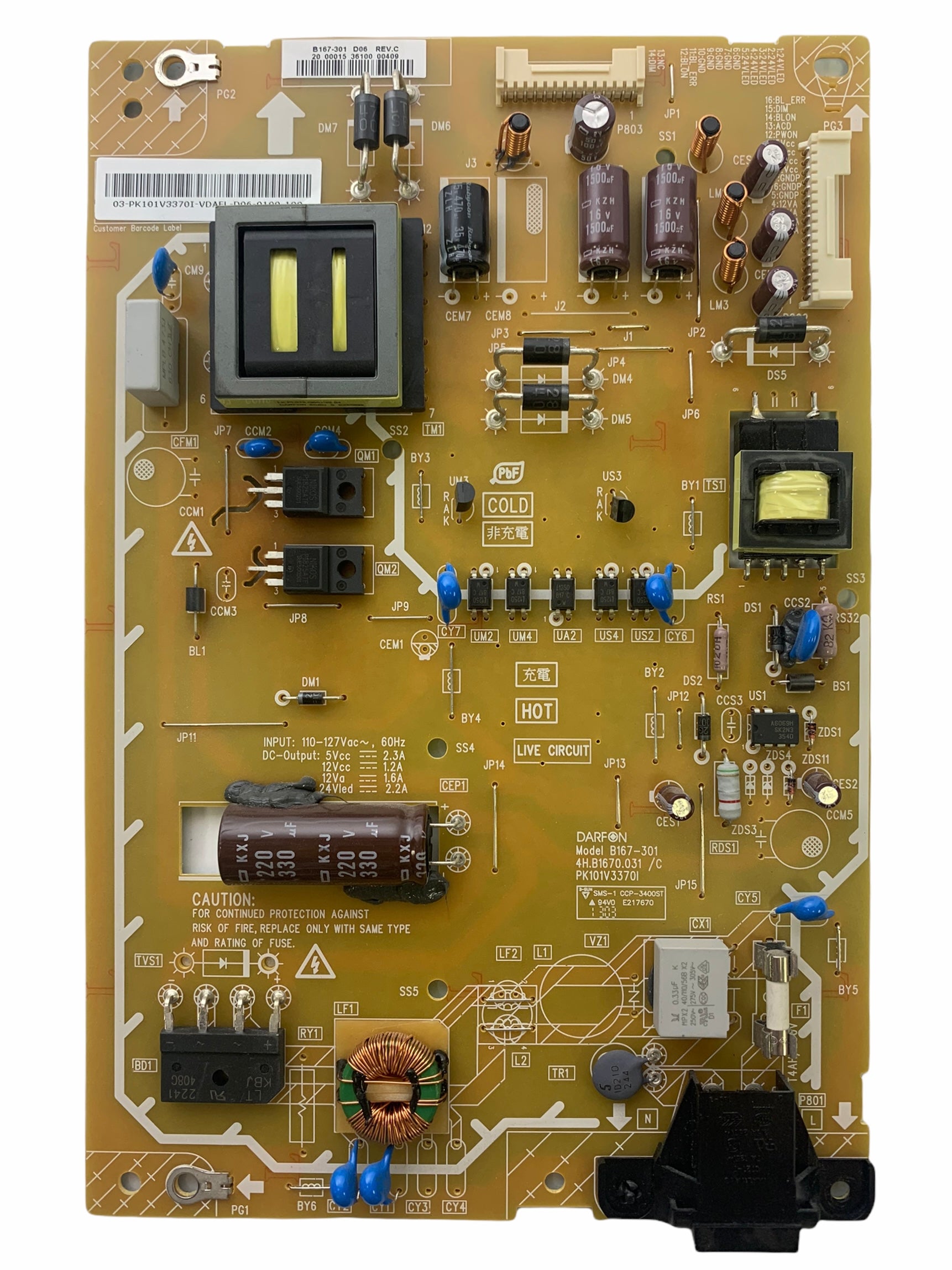 Panasonic PK101V3370I P Power Supply Unit