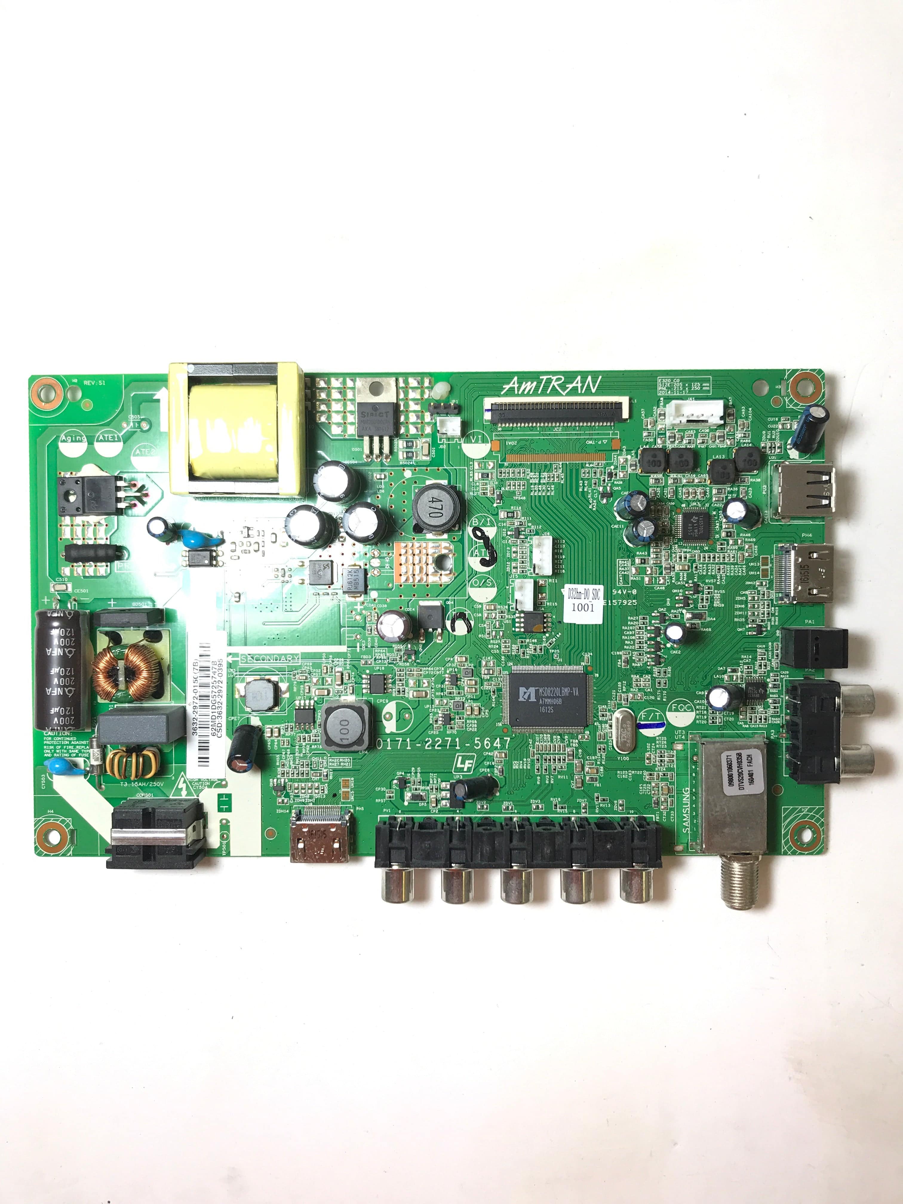 Vizio 3632-2972-0395 Main Board / PSU for D32HN-D0 (LAUSUKDS / LAUSUKFS Serial)