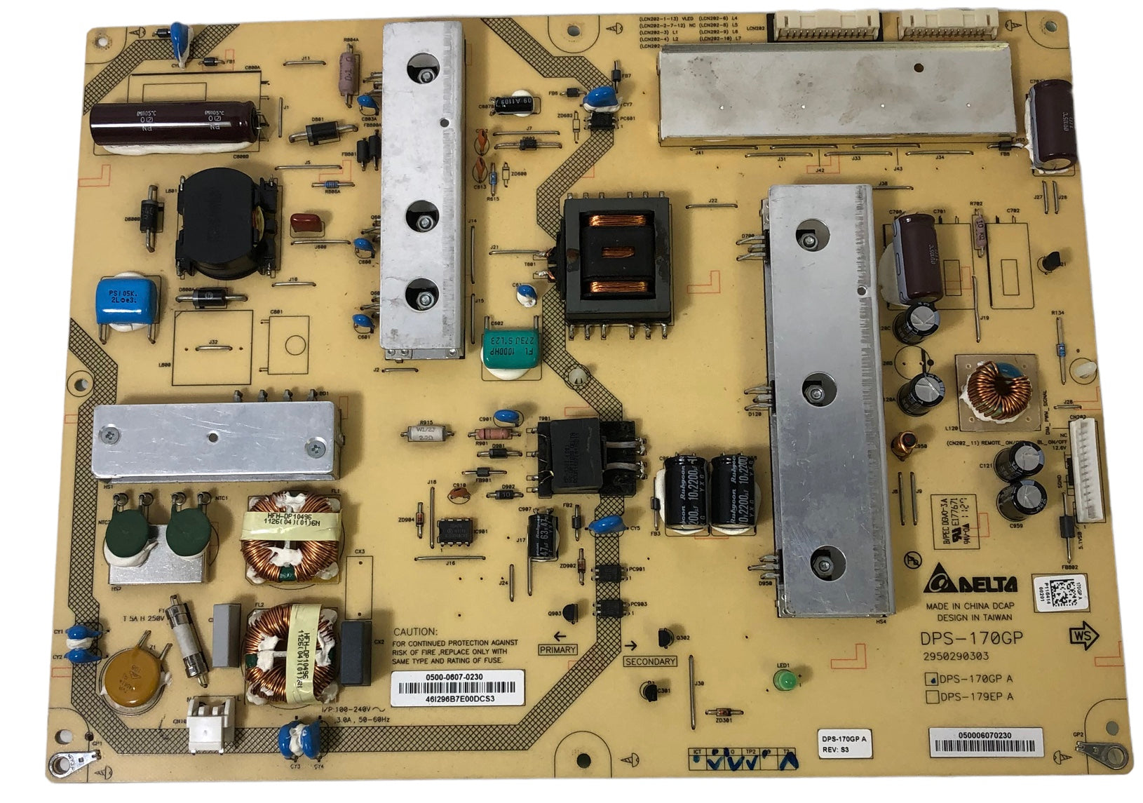 JVC 0500-0607-0230 (DPS-170GP) Power Supply / LED Board