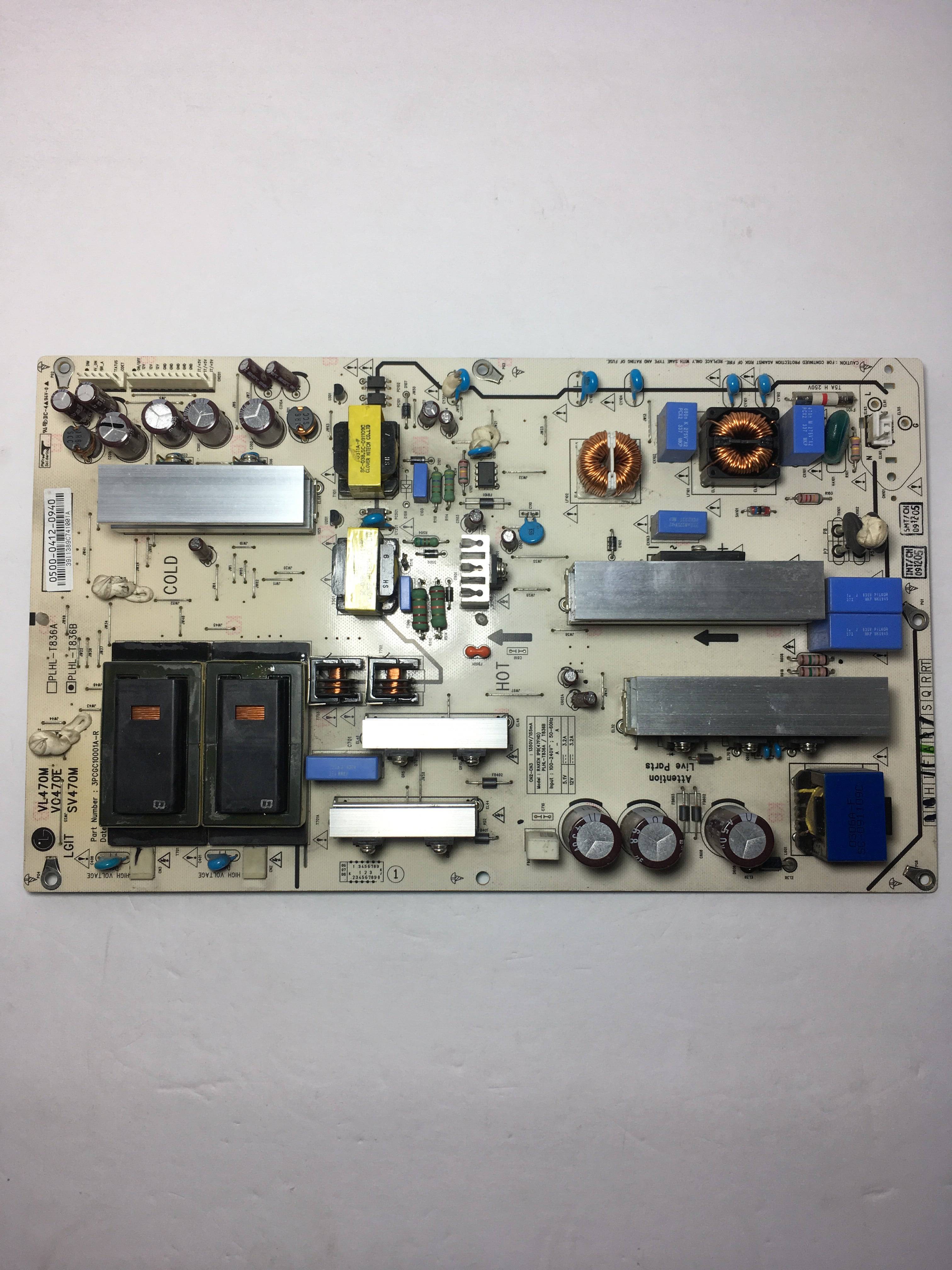 Vizio 0500-0412-0940 (PLHL-T836M) Power Supply / Backlight Inverter