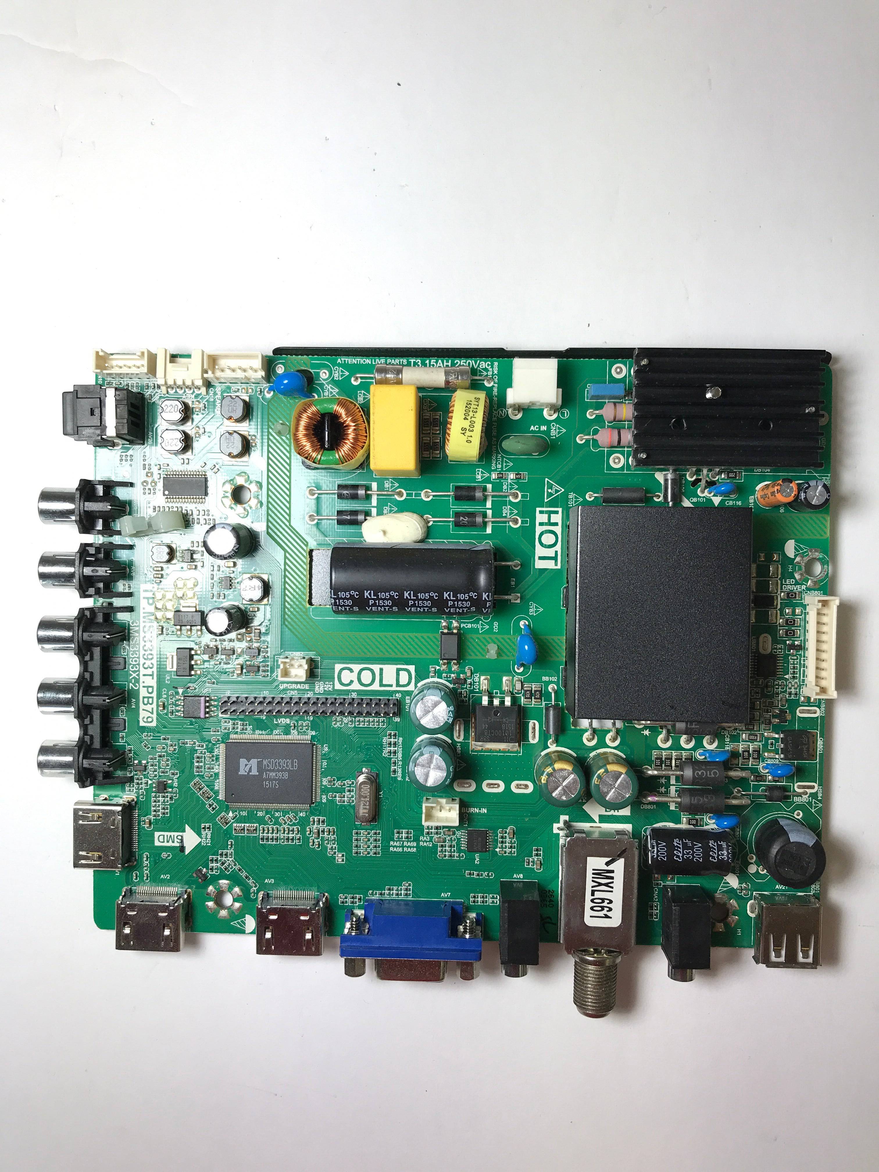 Sanyo 02-SHS39B-C008000 Main Board/ Power Supply for FW32D25T (LFB version)