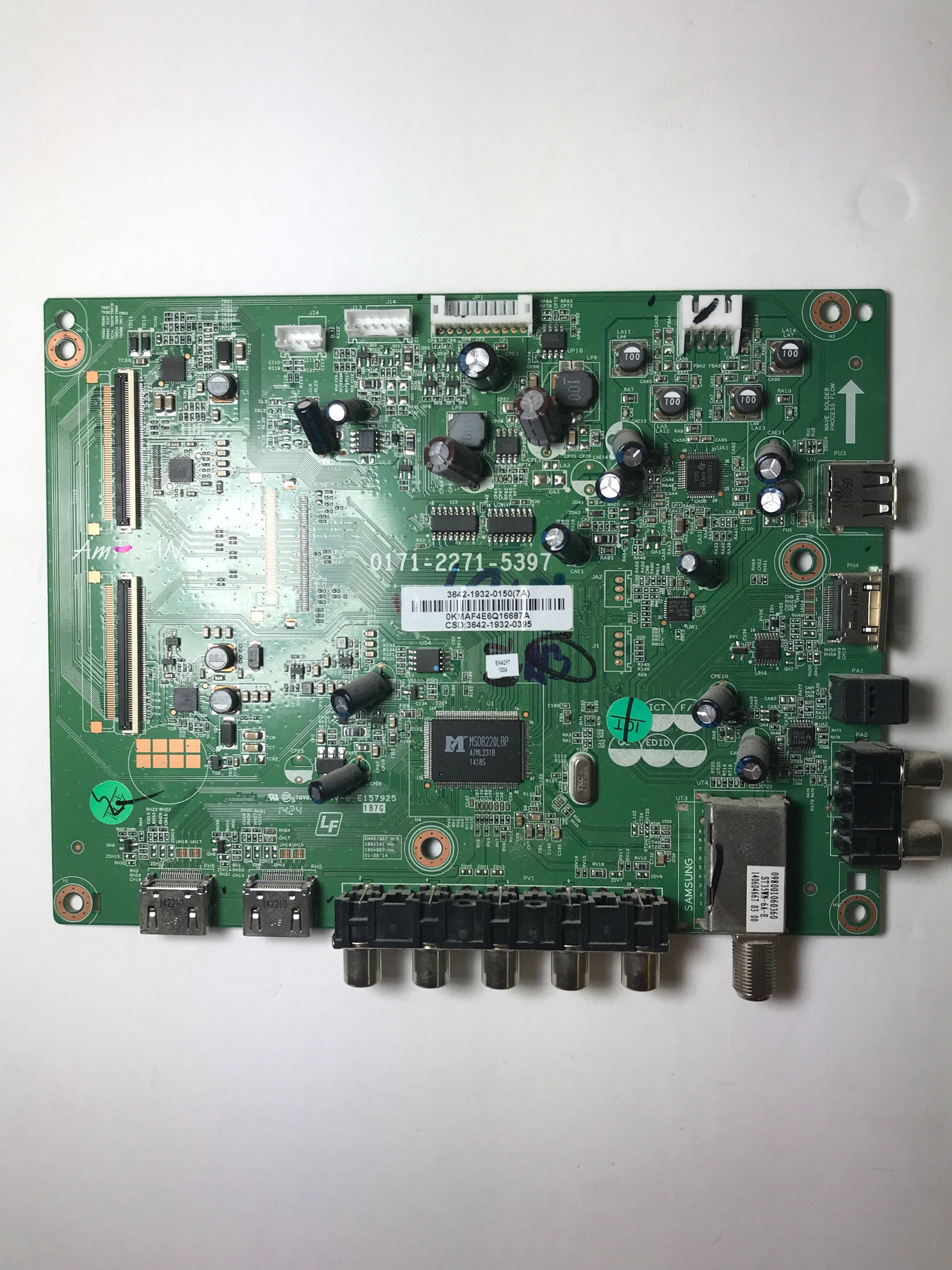 JVC 3642-1932-0150 Main Board for EM42FTR