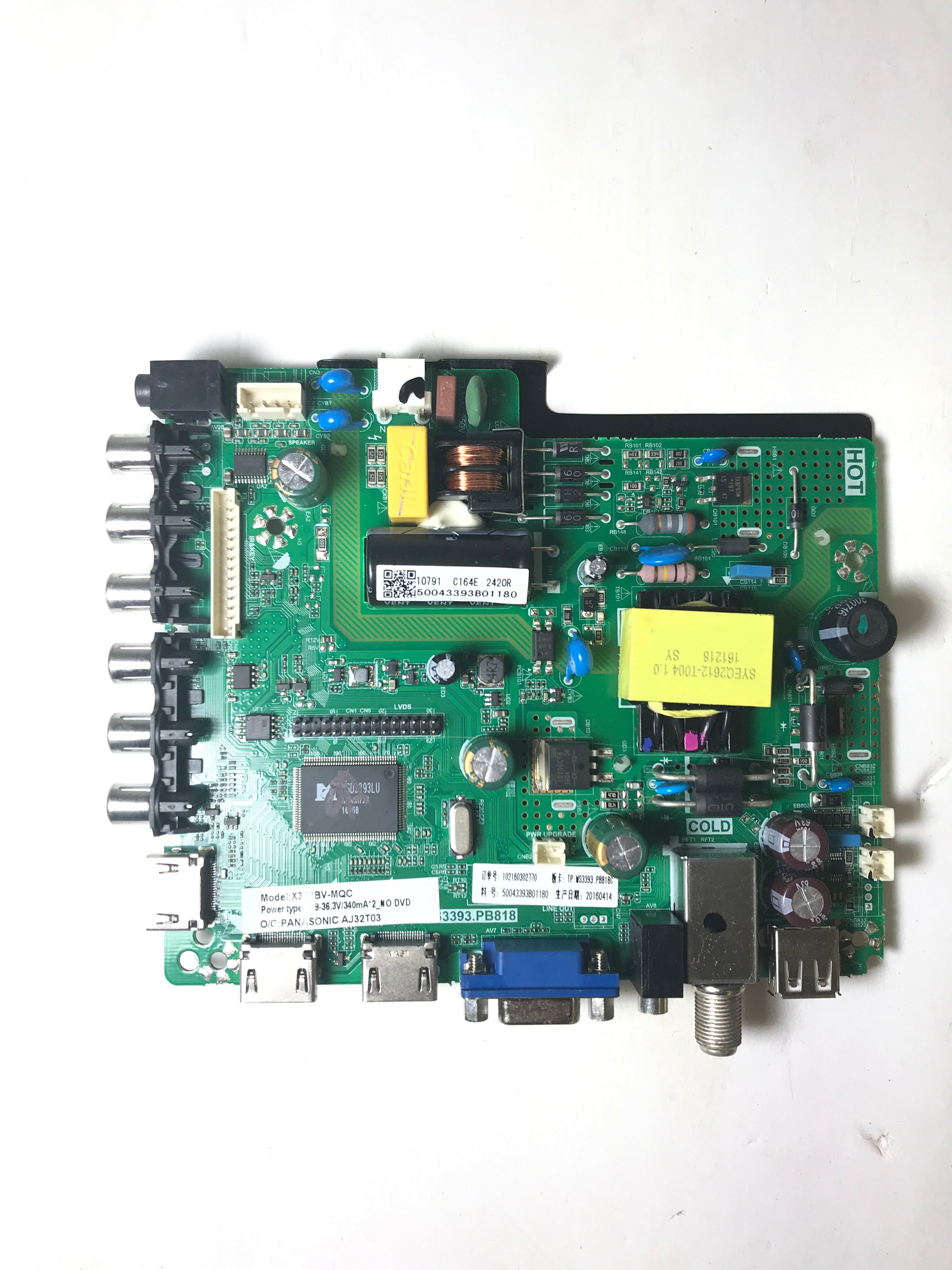 Sceptre 50043393B01180 Main Board/Power Supply for X322BV-MQC