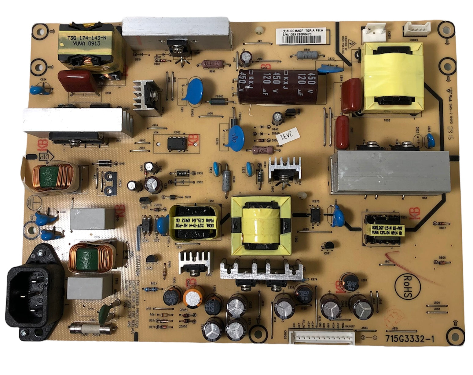 Hitachi PWTV8LCCMADF (715G3332-1) Power Supply for L32A403