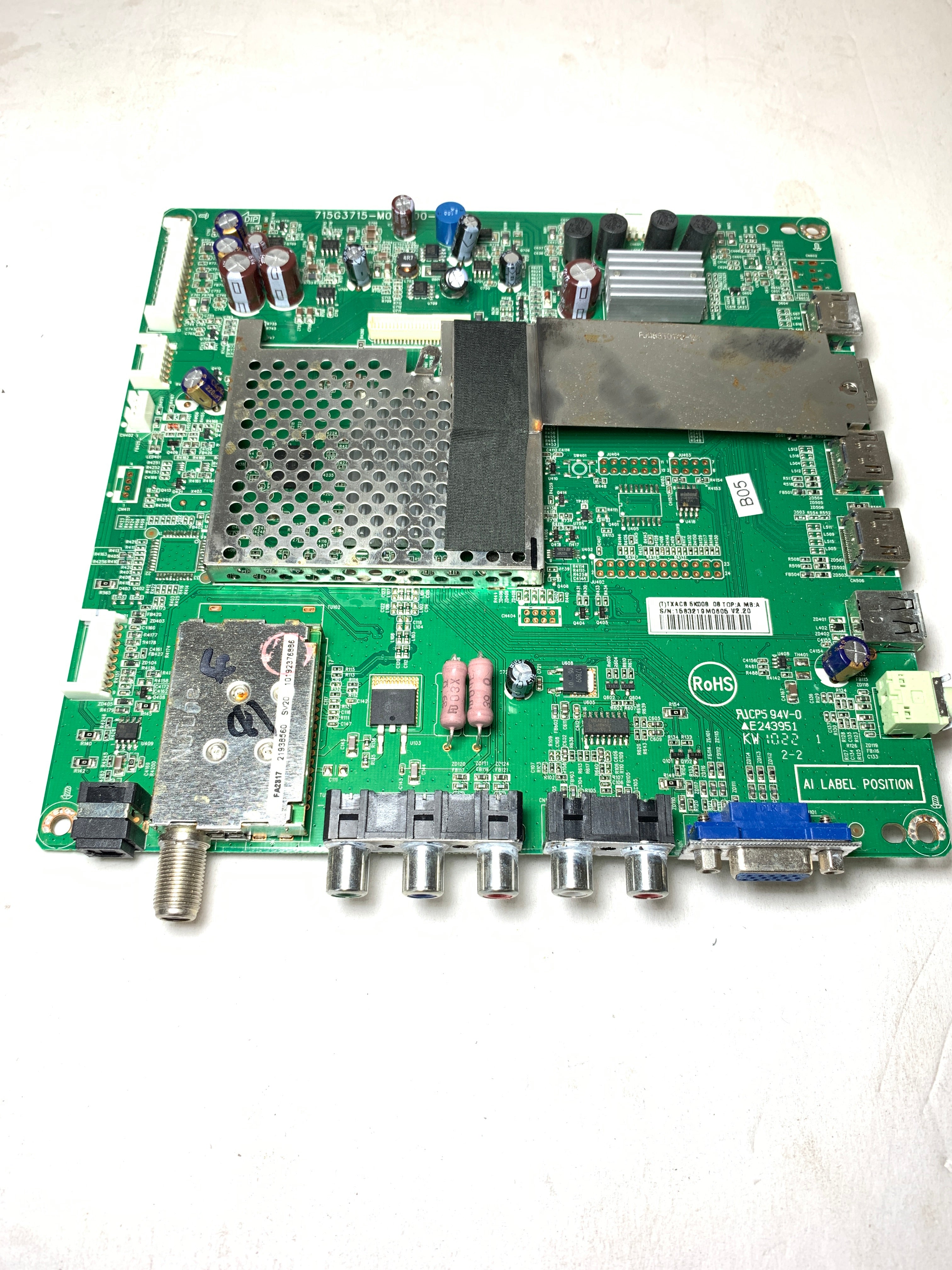 Vizio CBPFTXACB5K008 (TXACB5K00808) Main Board for E421VA