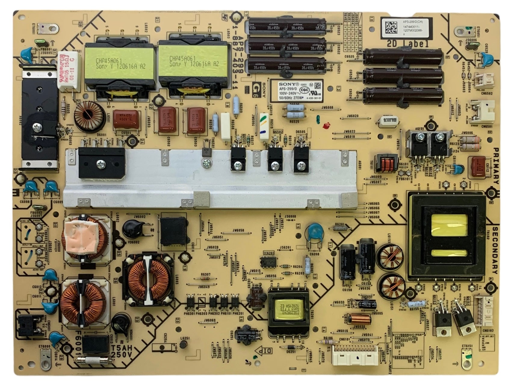 Sony 1-474-406-11 G6 Power Supply for XBR-55HX950