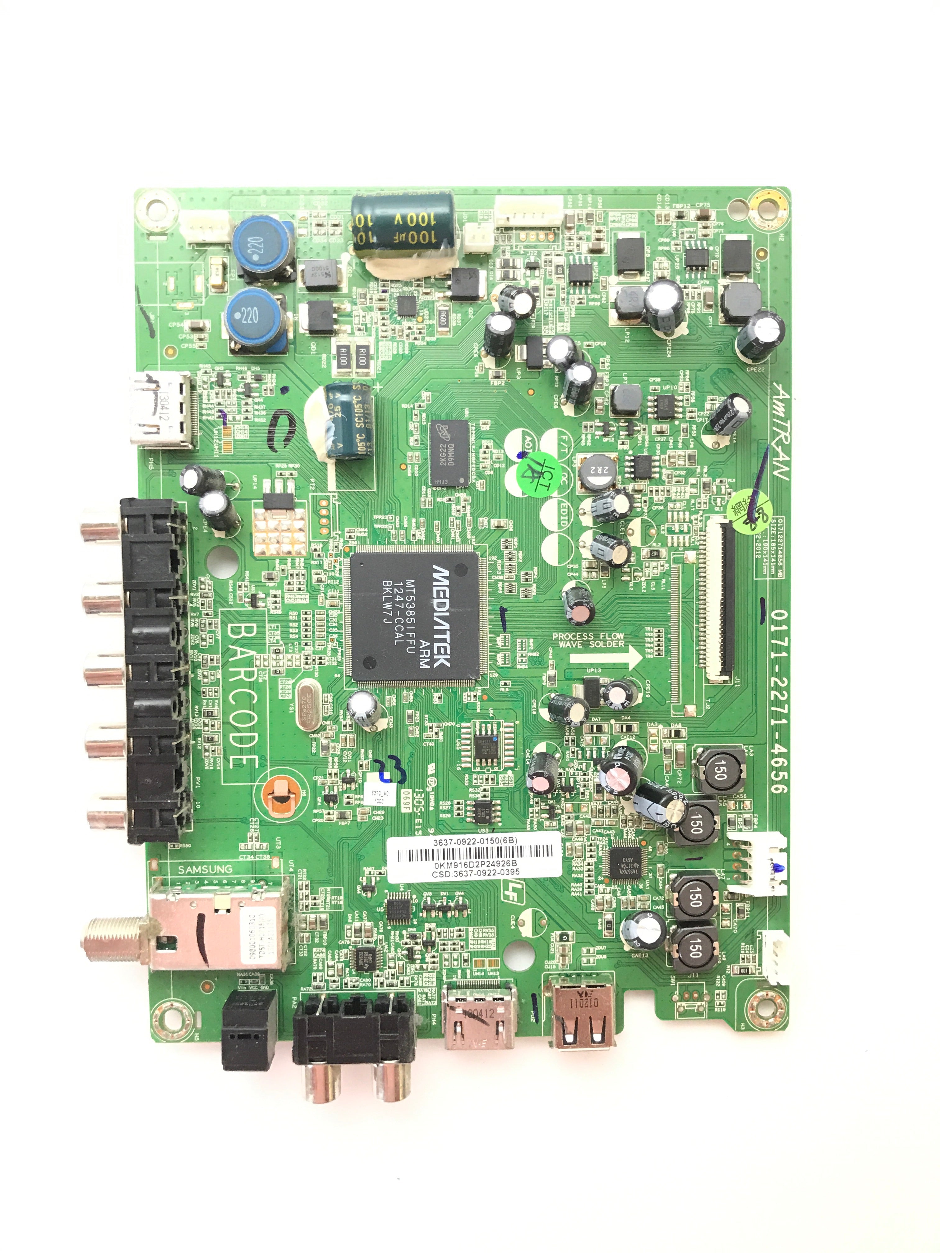Vizio 3637-0922-0150 (0171-2271-4656) Main Board for E370-A0