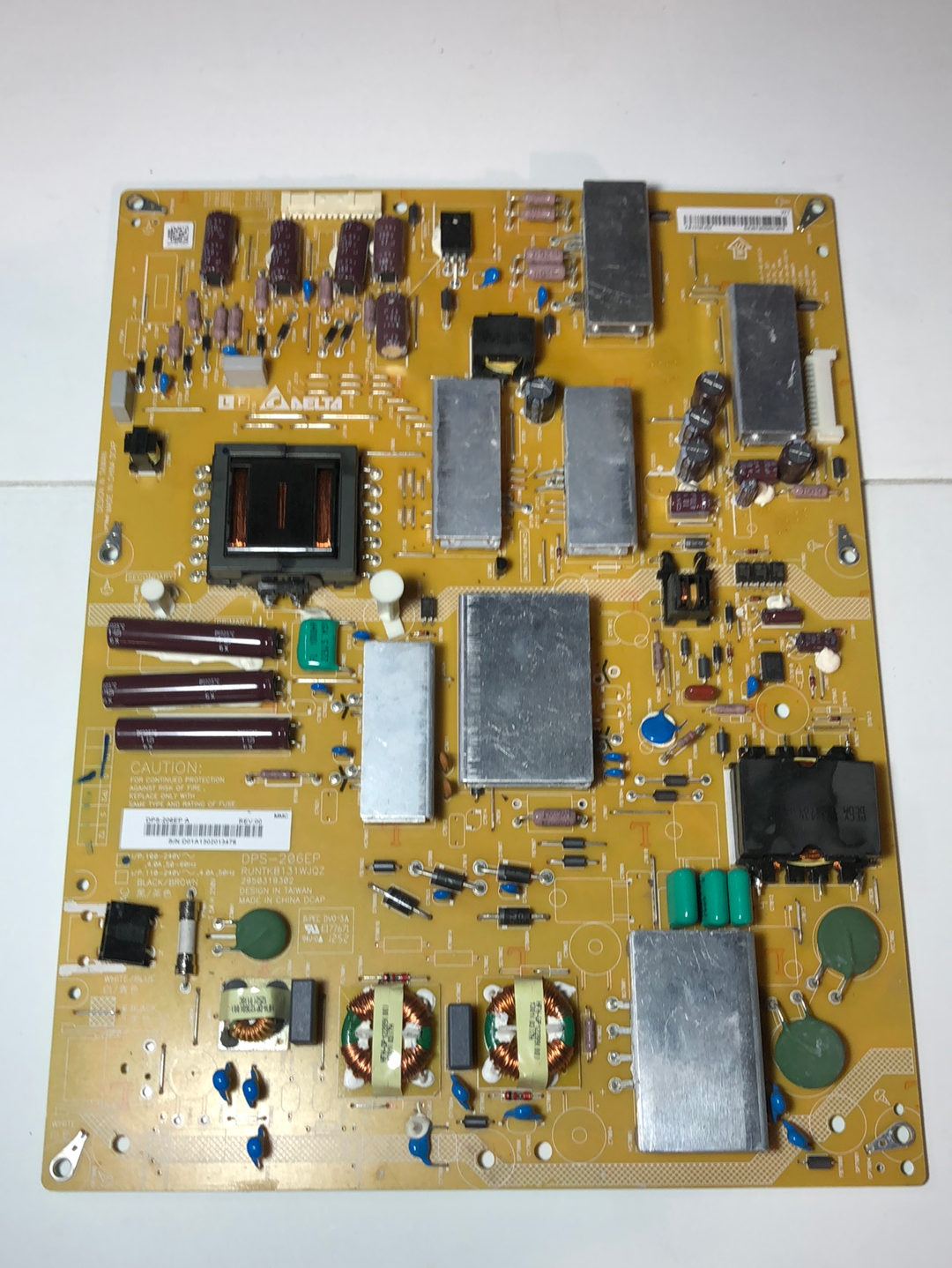 Sharp RUNTKB131WJQZ (DPS-206EP) Power Supply / LED Board