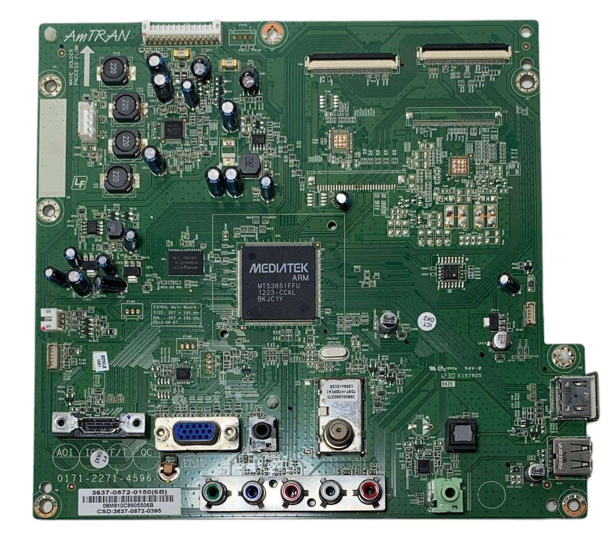 Vizio 3637-0872-0150 (0171-2271-4596) Main Board for E370VLE