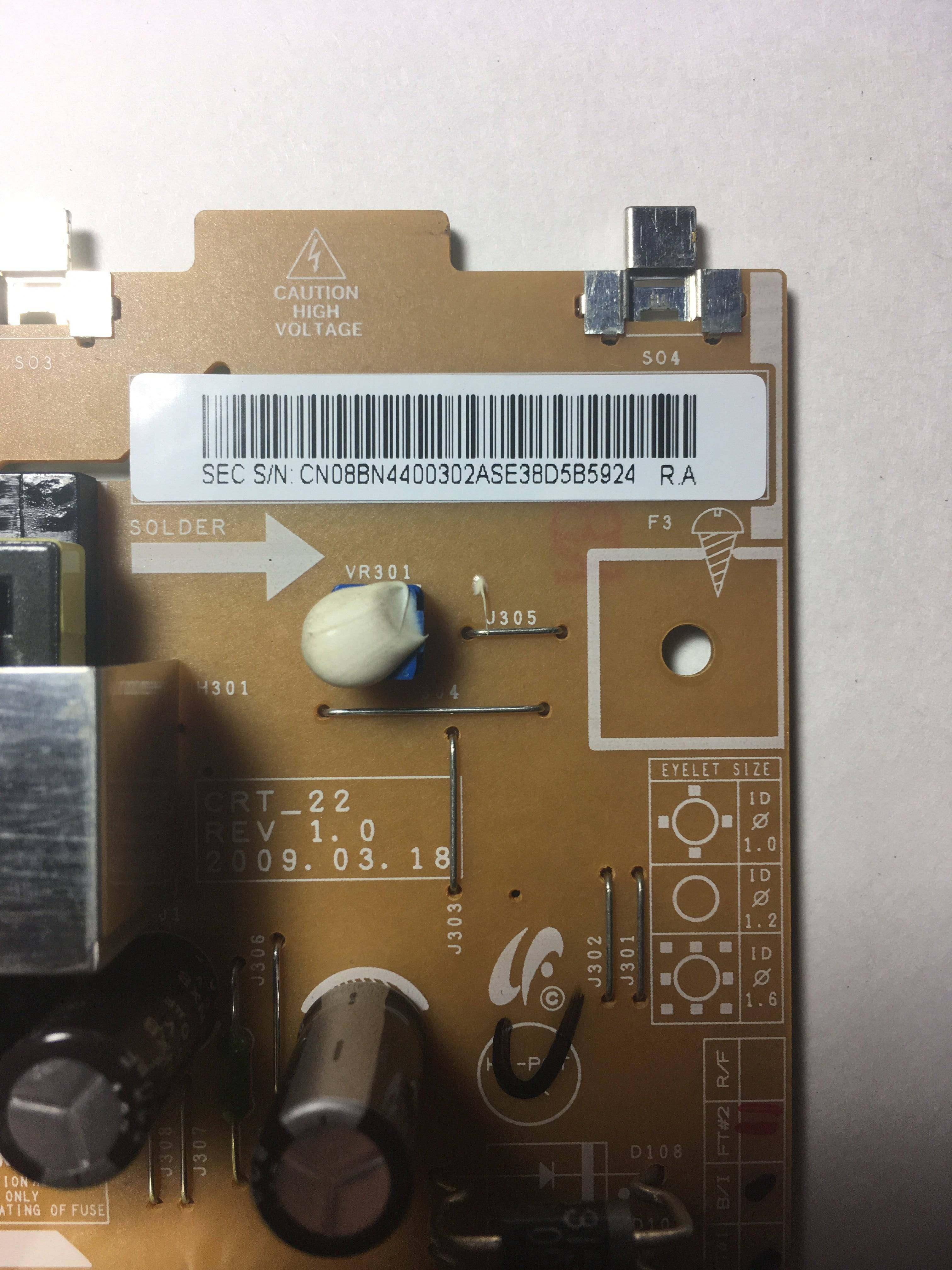 Samsung BN44-00302A power Supply / Backlight Inverter