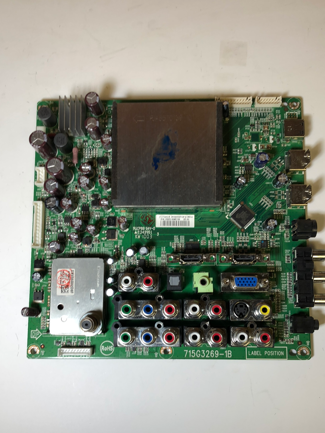 Dynex 756TQACBZK02202 Main Board for DX-40L150A11