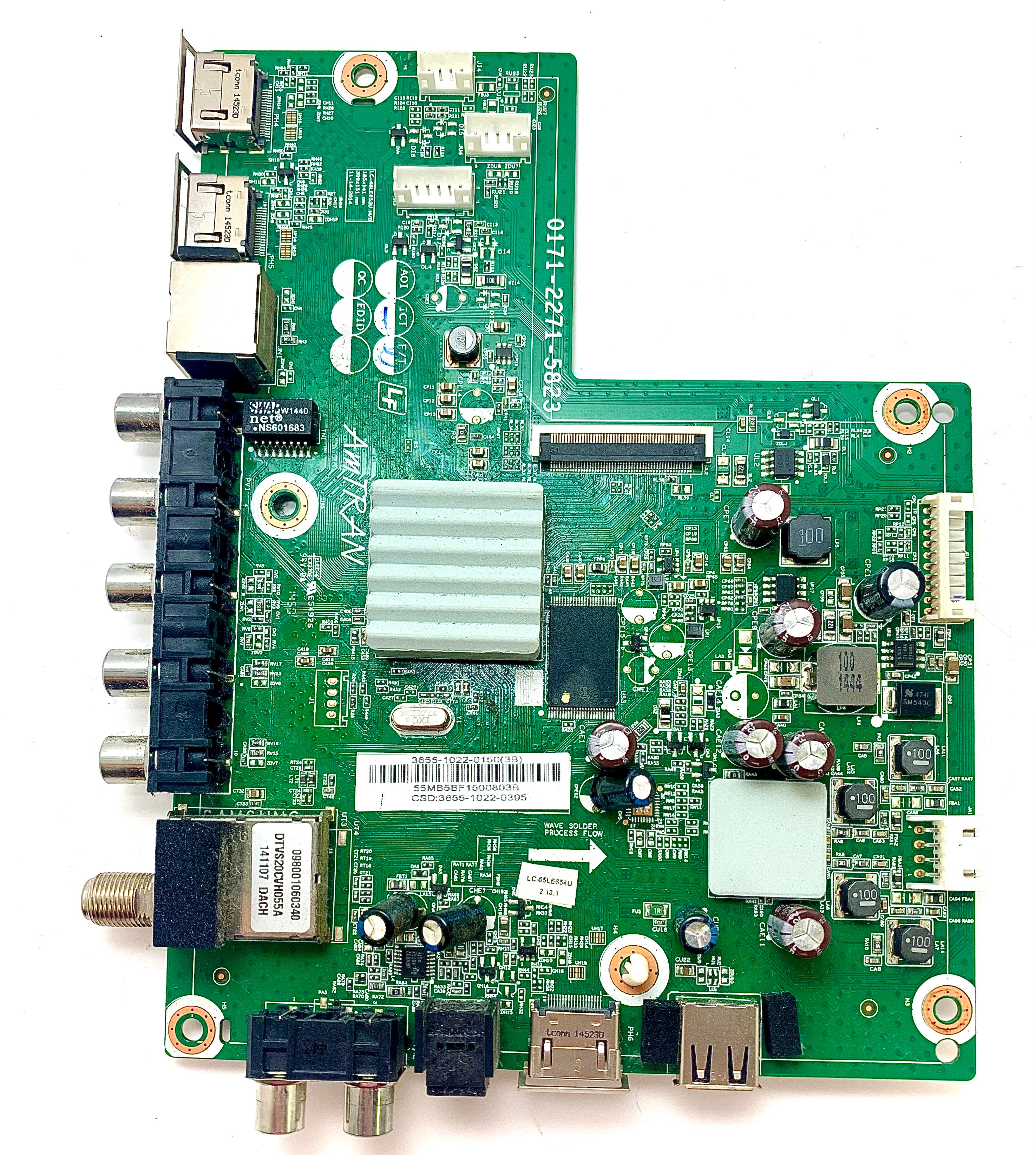 Sharp 9LE365510220395 Main Board for LC-55LE653U