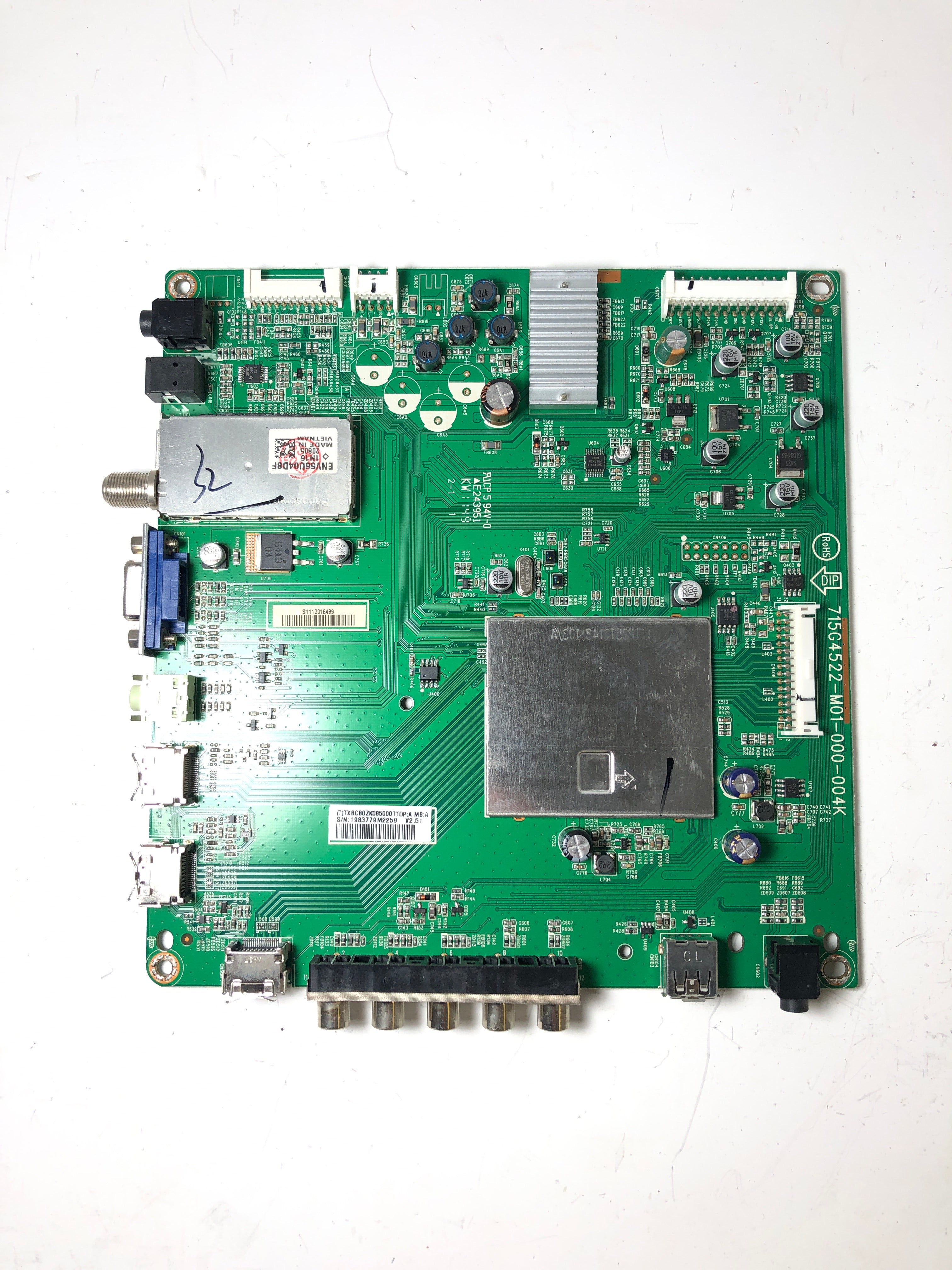 Insignia 756TXBCBZK08500 Main Board for NS-32E740A12