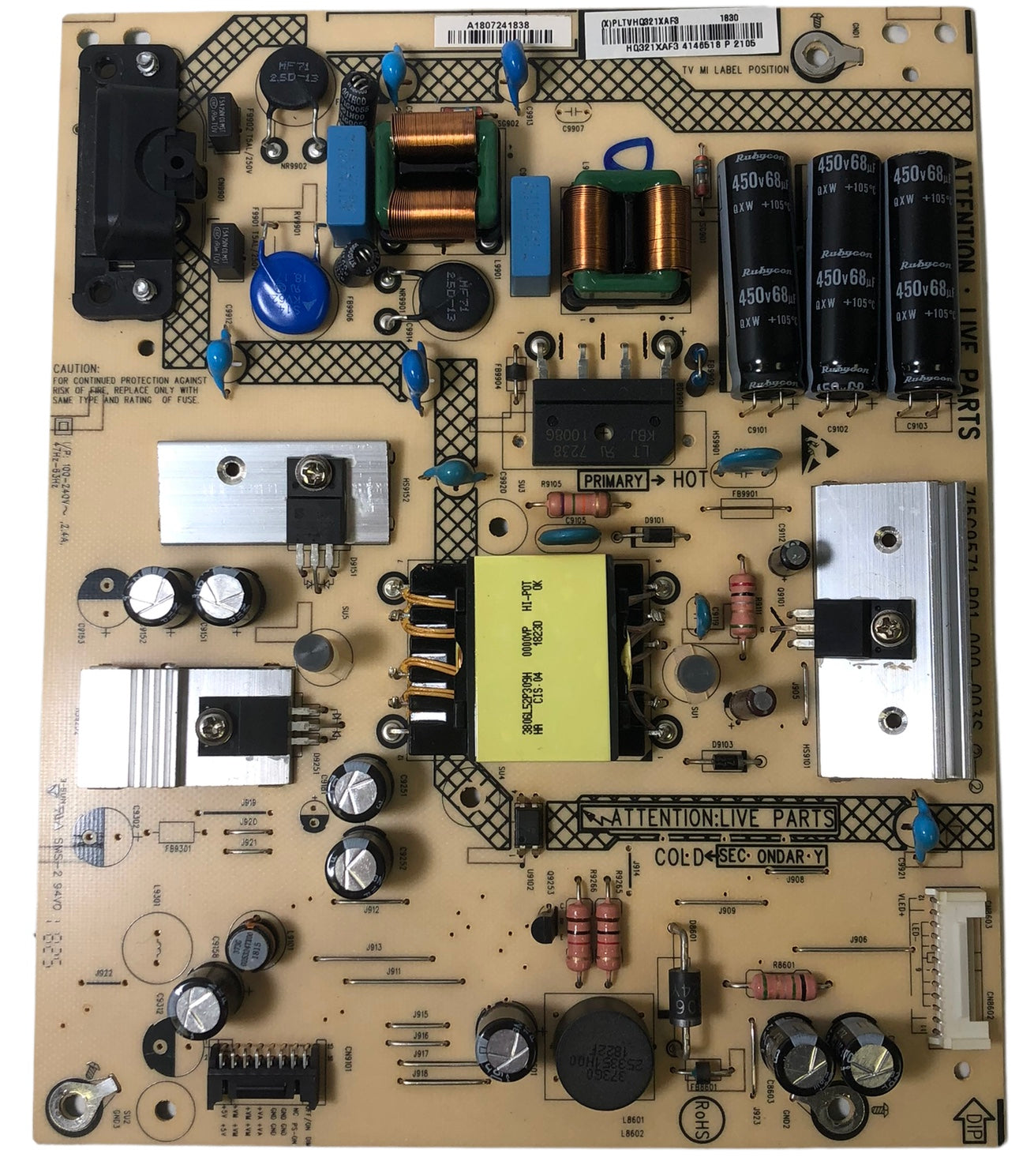Sharp PLTVHQ321XAF3 Power Supply Unit