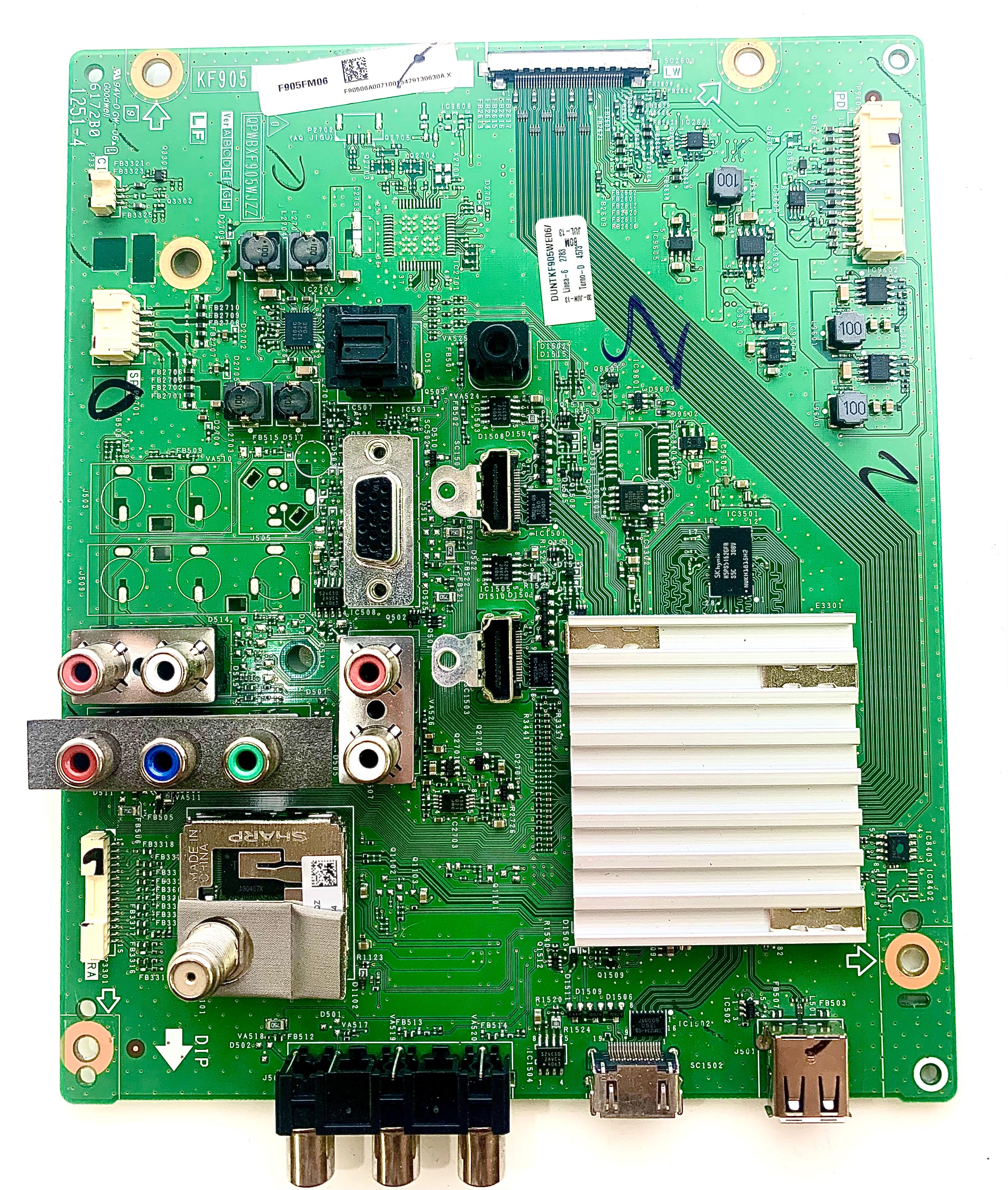 Sharp DKEYMF905FM06 (KF905, QPWBXF905WJZZ) Main Board