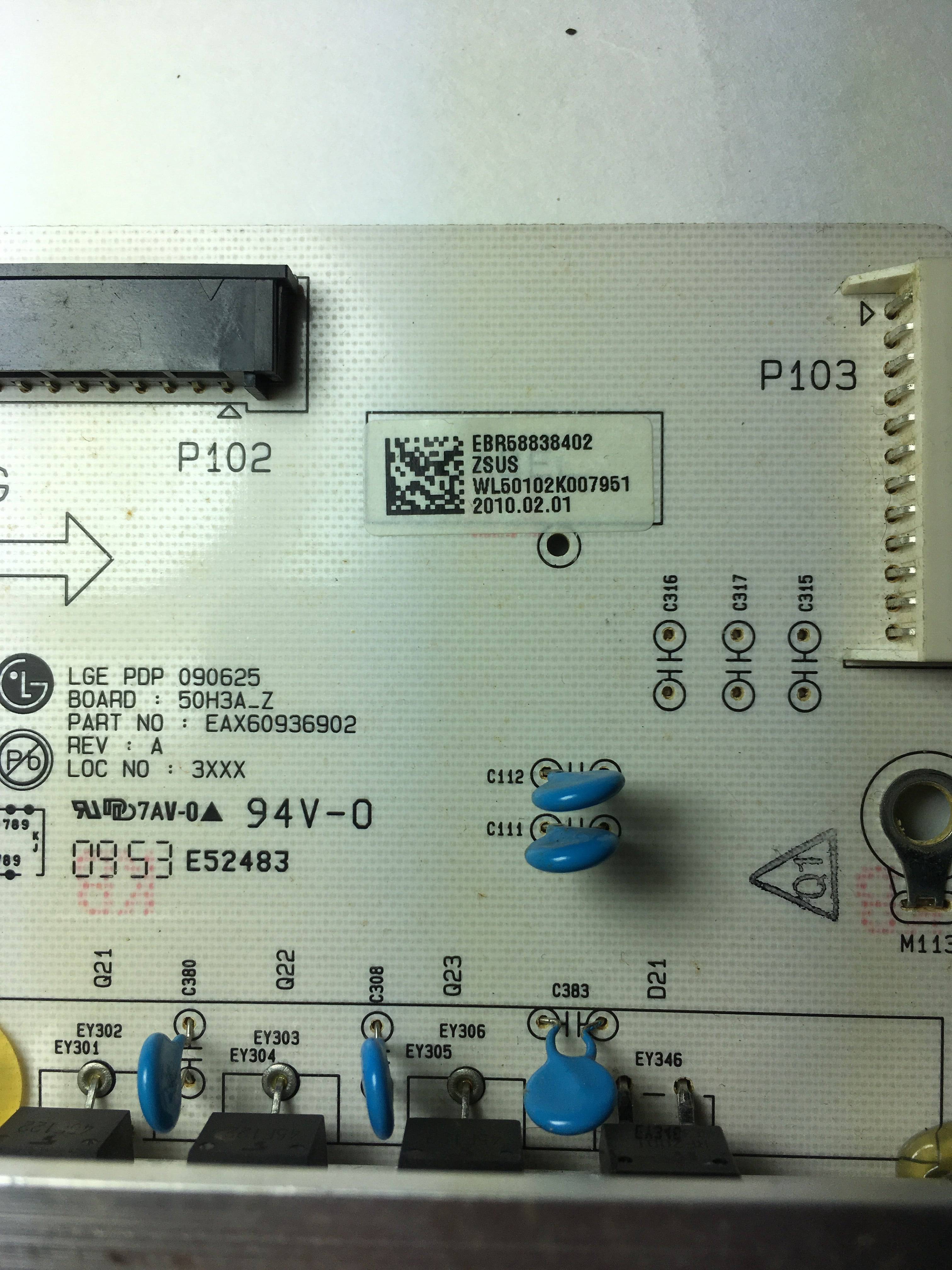 Lg Ebr58838402 (Eax60936902) Zsus Board