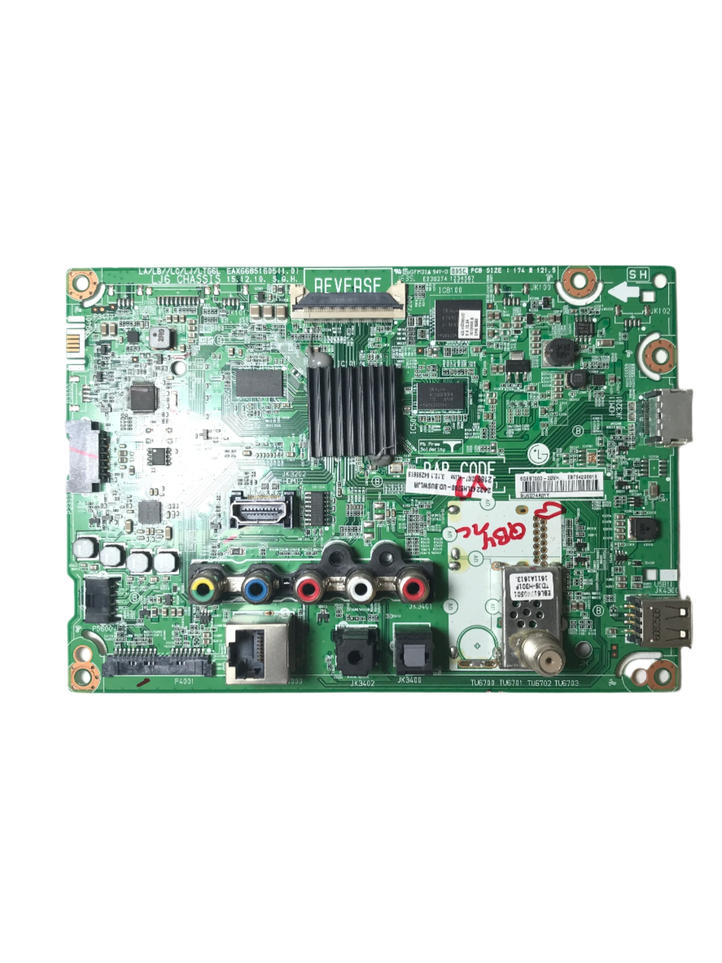 LG EBT64296618 / EBT64296616 Main Board 43LH5700-UD.BUSWLOR 43LH5700-UD.AUSWLOR