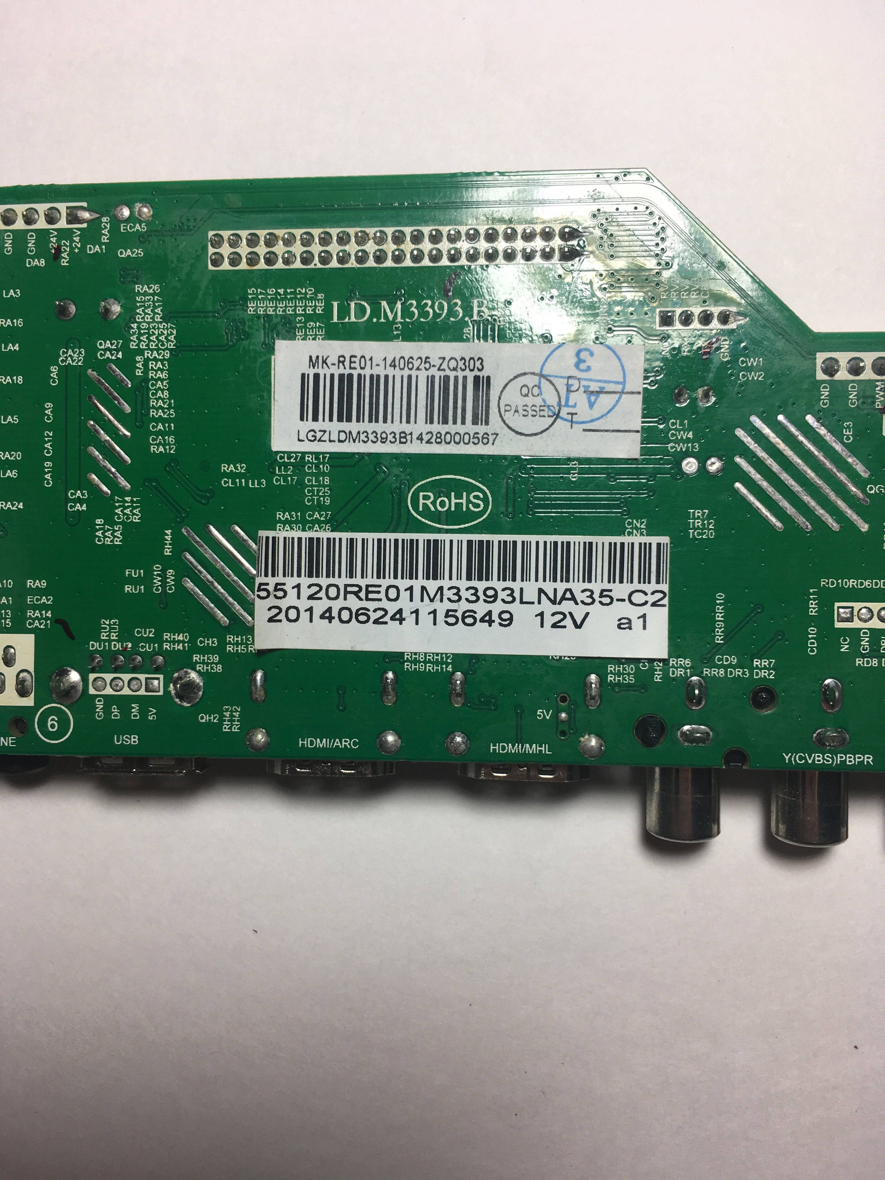 RCA 55120RE01M3393LNA35-C2 Main Board for LED55G55R120Q C2 Version