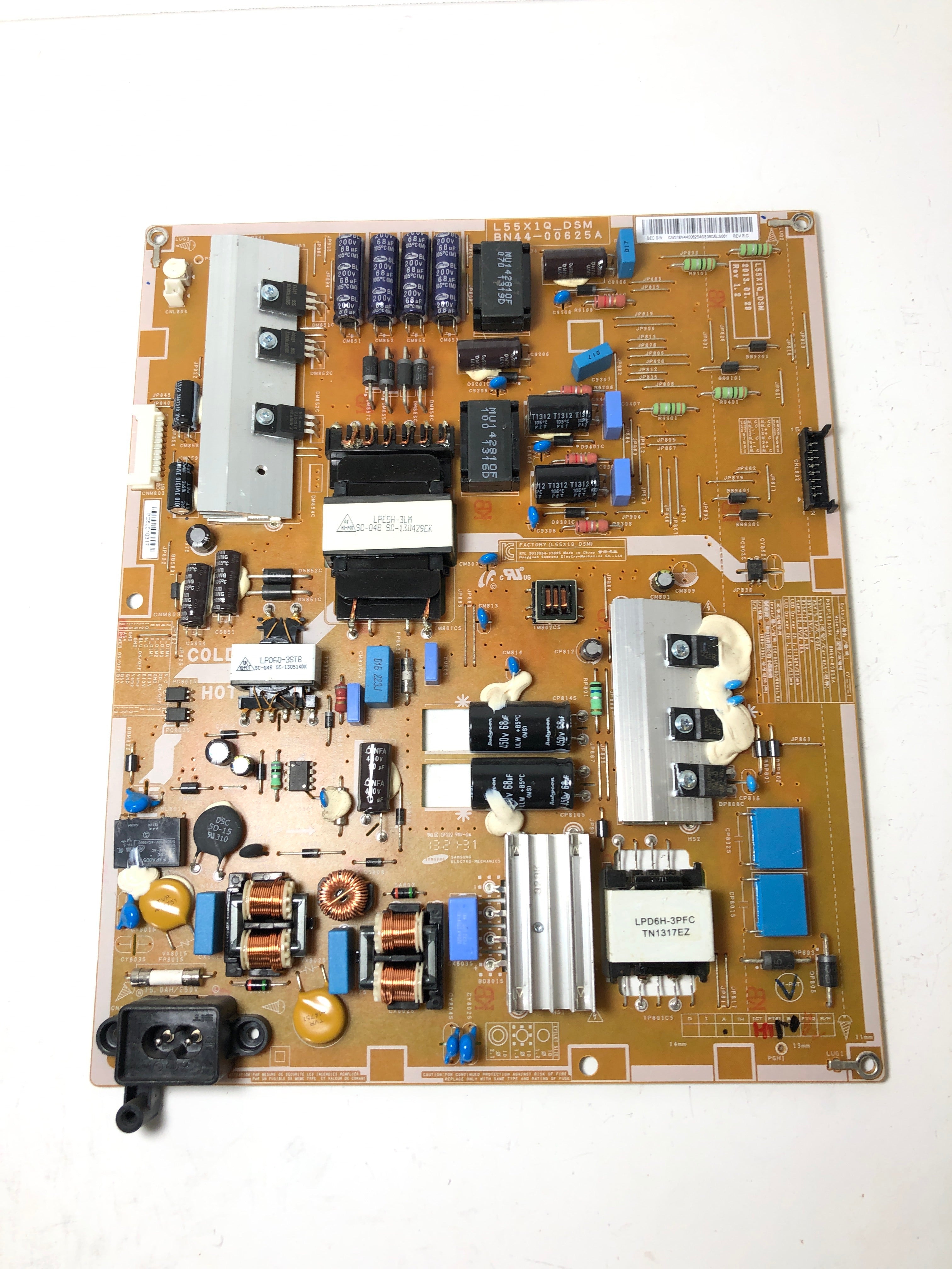Samsung BN44-00625A Power Supply / LED Board