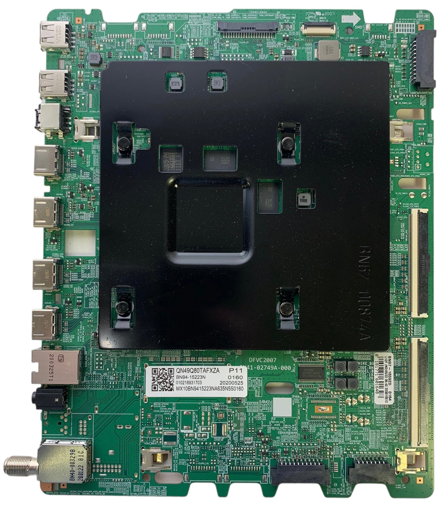 Samsung BN94-15223N Main Board for QN49Q80TAFXZA (Version FA01)Samsung BN94-15223N Main Board for QN49Q80TAFXZA (Version FA01