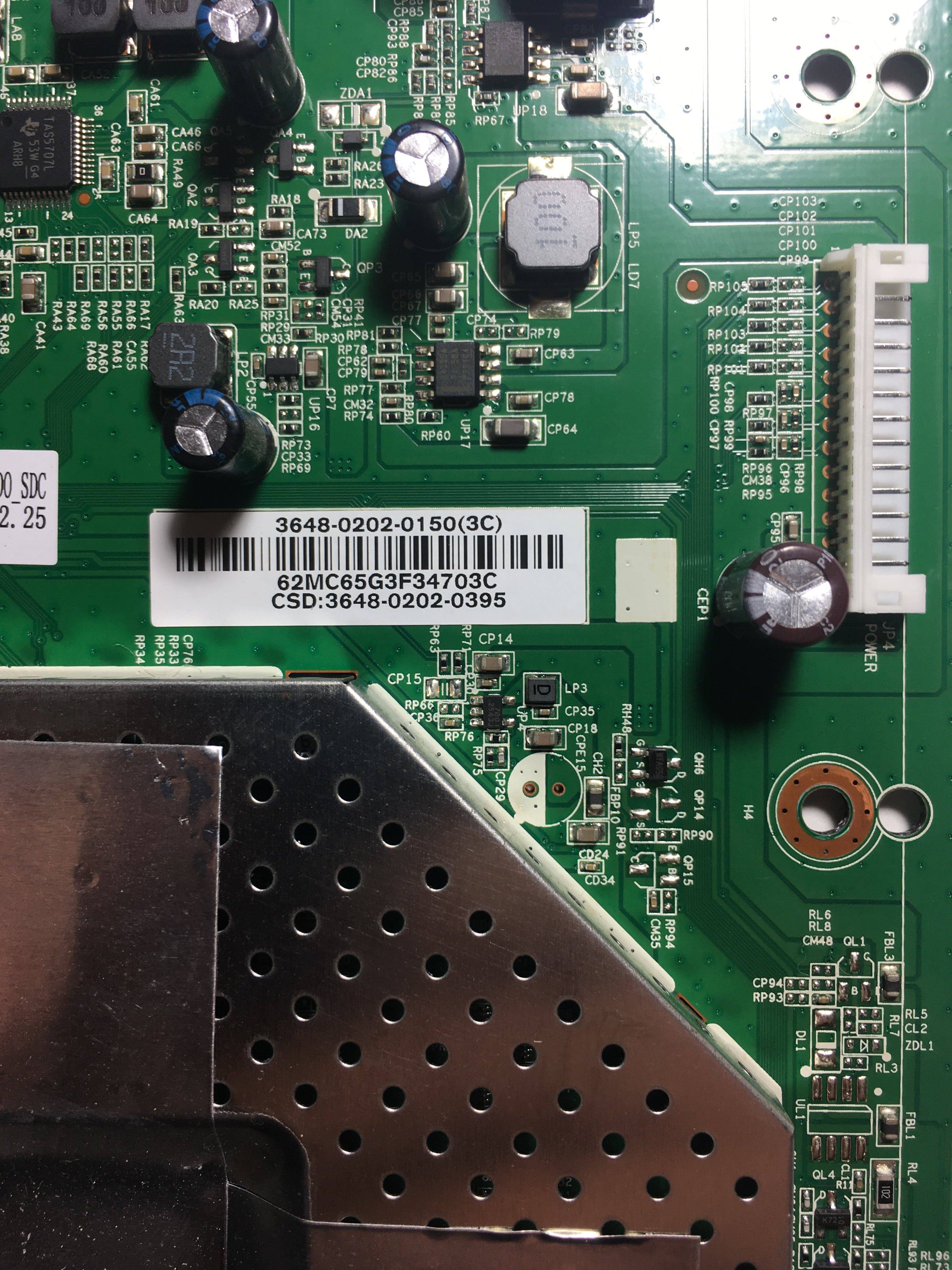 Vizio 3648-0202-0395 Main Board for D48-D0