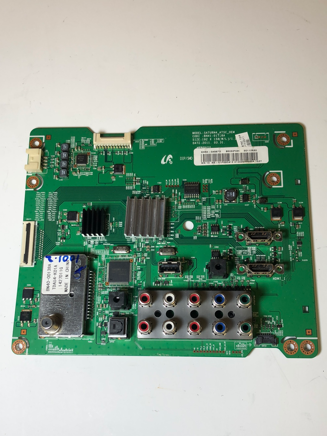 Insignia BN94-04967D (BN41-01718A) Main Board for NS-51P680A12