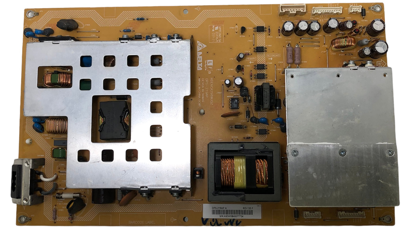 Sharp RDENCA298WJQZ Power Supply for LC-42D65U