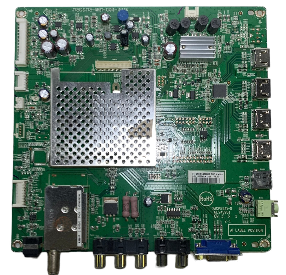 Vizio CBPFTQACB5K008 (715G3715-M02-000) Main Board for E421VA