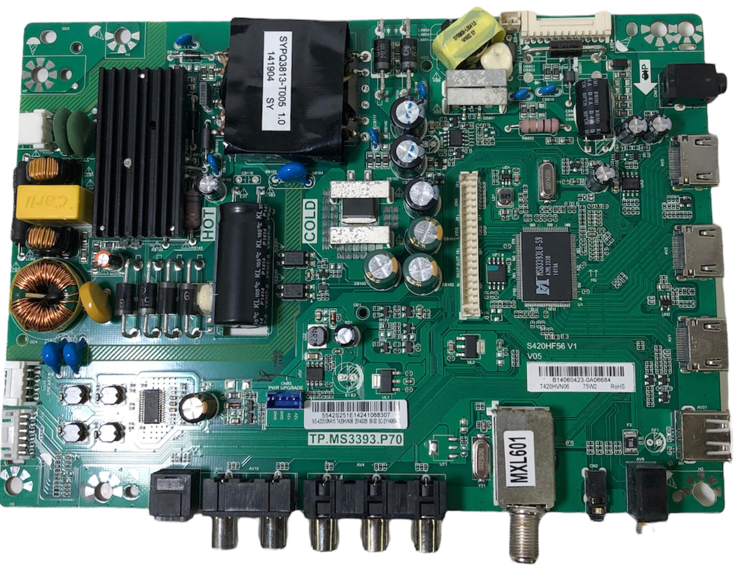 Insignia 55.42S25.1E1 Main Board / Power Supply for NS-42D510NA15