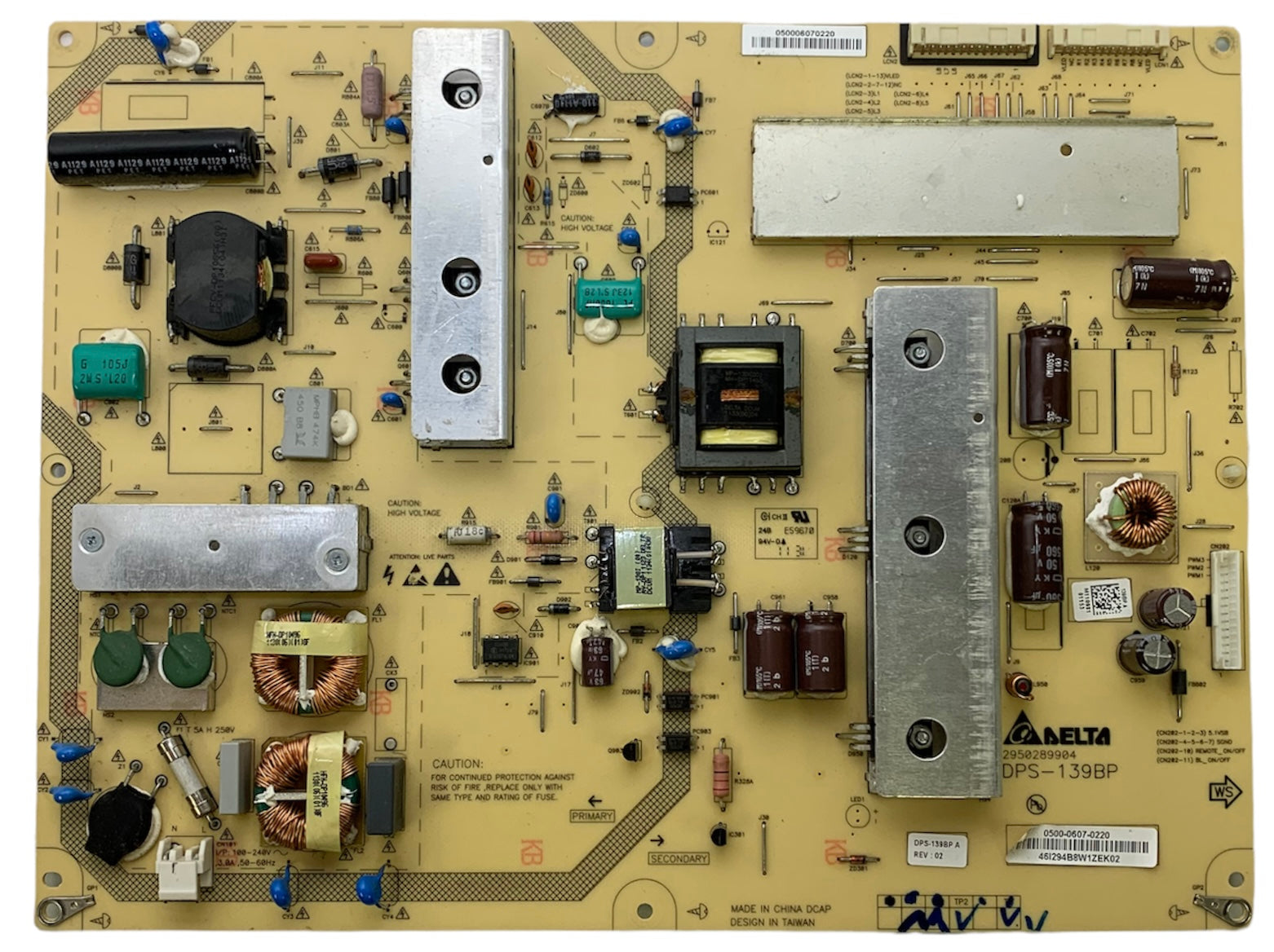 LG/JVC COV31149401 (0500-0607-0220) (DPS-139BP) Power Supply / LED Board for 47LV4400-UA JLE47BC3500