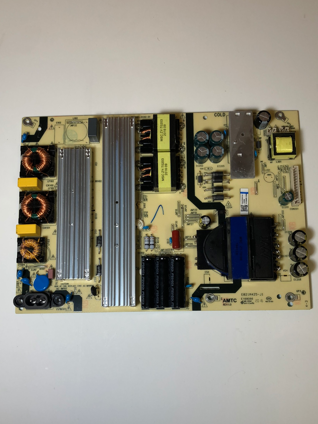 JVC E021M425-I2 Power Supply Board for LT-70MAW795